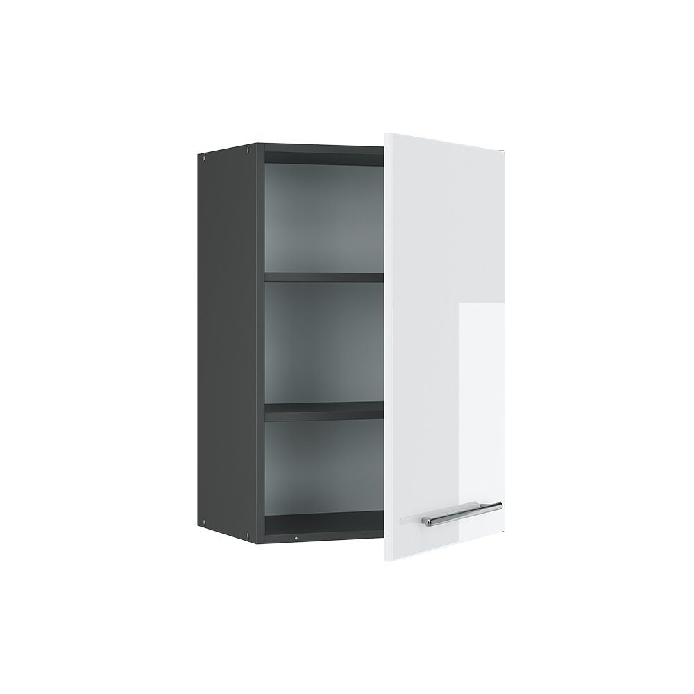 Vicco Hängeschrank Fame-Line, Weiß Hochglanz/Anthrazit, 50 cm (1-St)