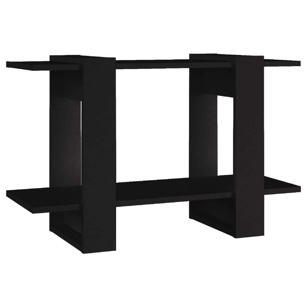 vidaXL Bücherregal Bücherregal/Raumteiler Schwarz 80x30x51 cm, günstig online kaufen