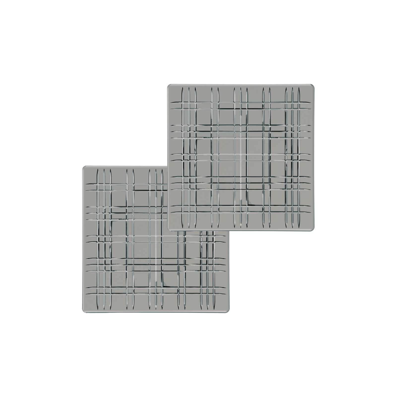 Nachtmann Servierplatte Square Platten 21 x 21 cm 2er Set, Glas, (2-tlg)