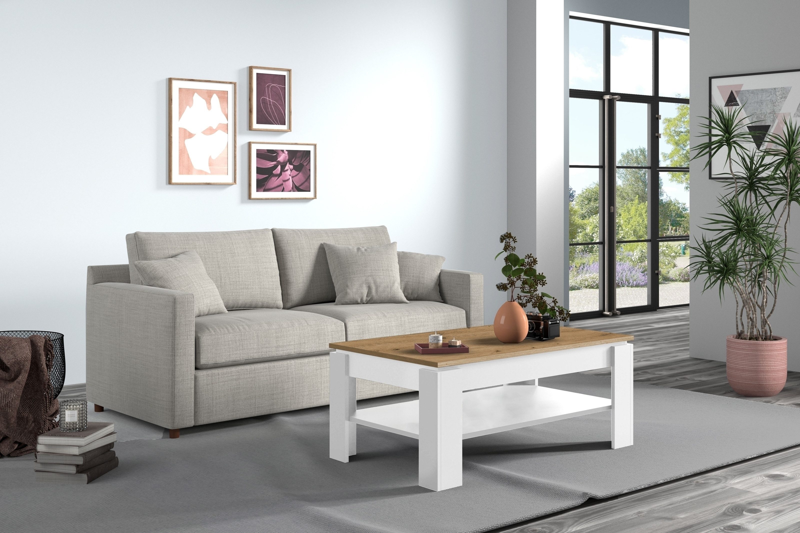 Couchtisch in Dekor Artisan Eiche - 103x46,2x56,5 (BxHxT)