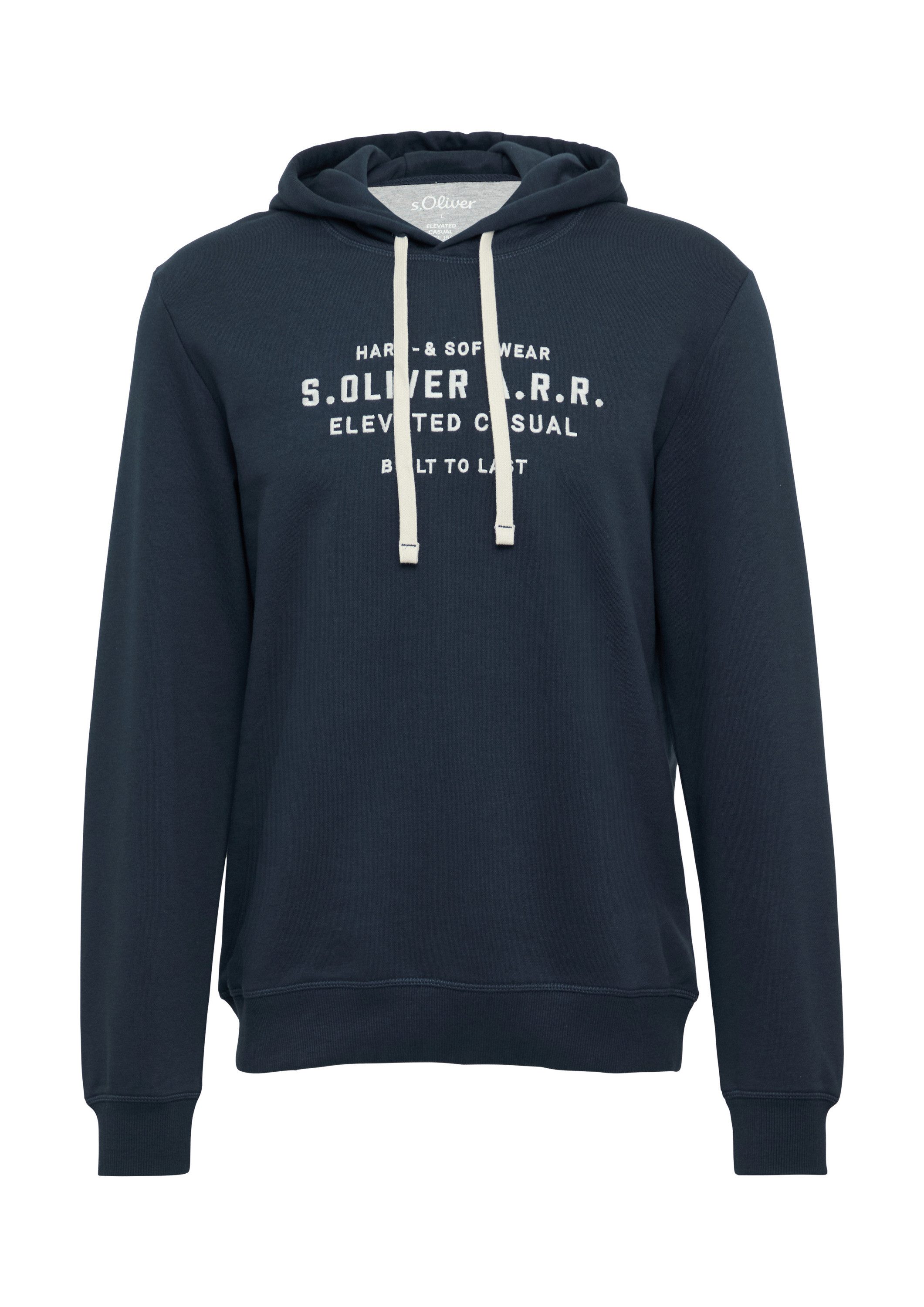 s.Oliver Sweatshirt Sweatshirt Hoodie aus Sweat-Ware mit Stickerei günstig online kaufen