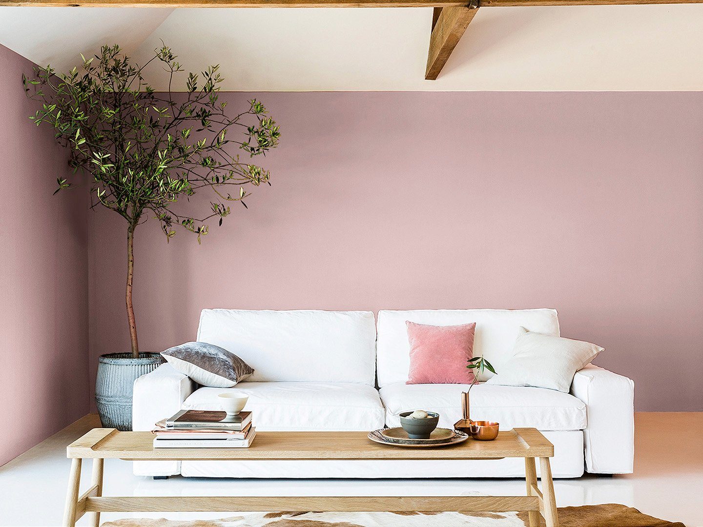 2,5 Refresh, matt, hochdeckend, Blütenrosa Dulux l Simply Deckenfarbe und Wand-