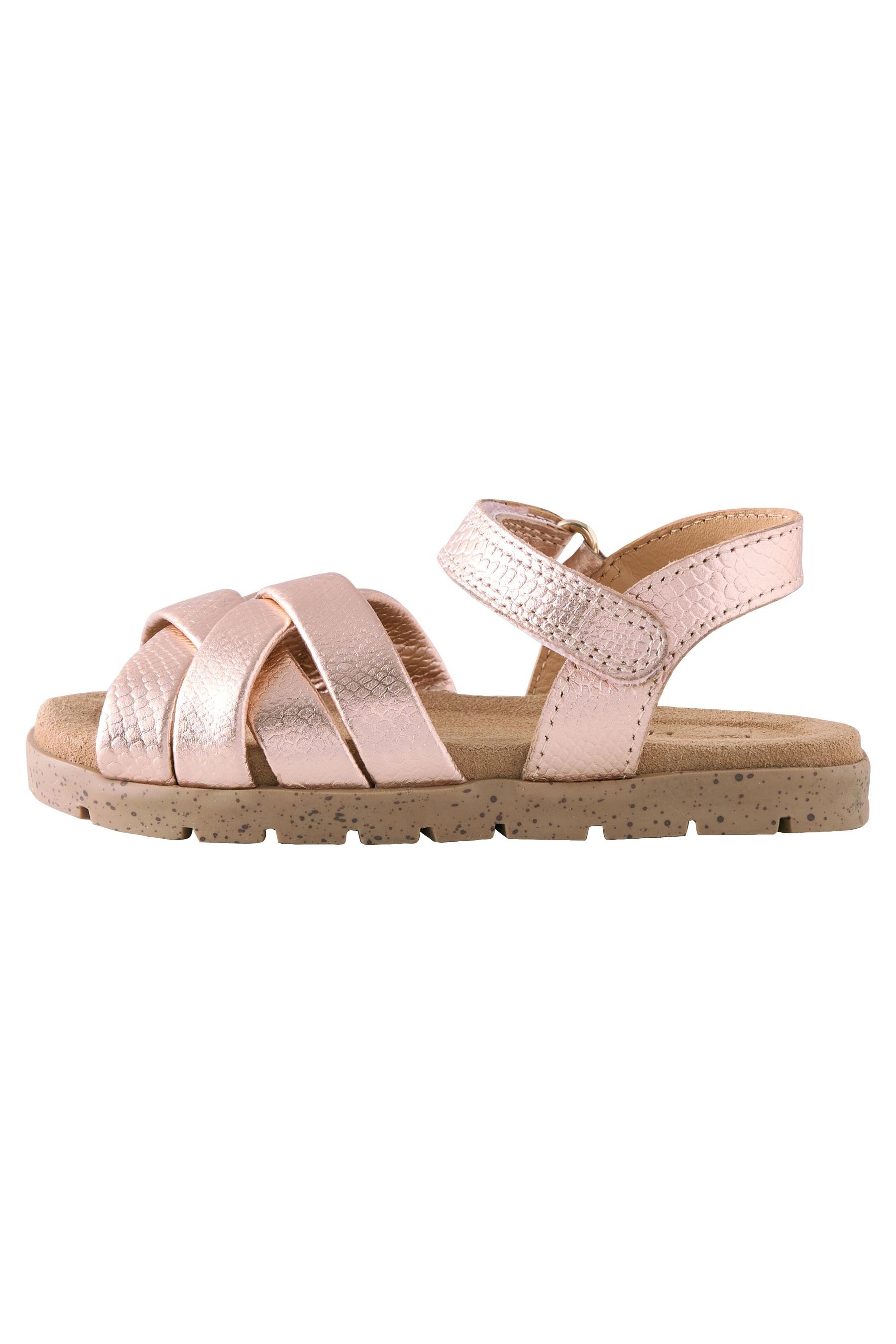 Next Ledersandalen in Flechtoptik mit Klettverschluss Sandale (1-tlg)