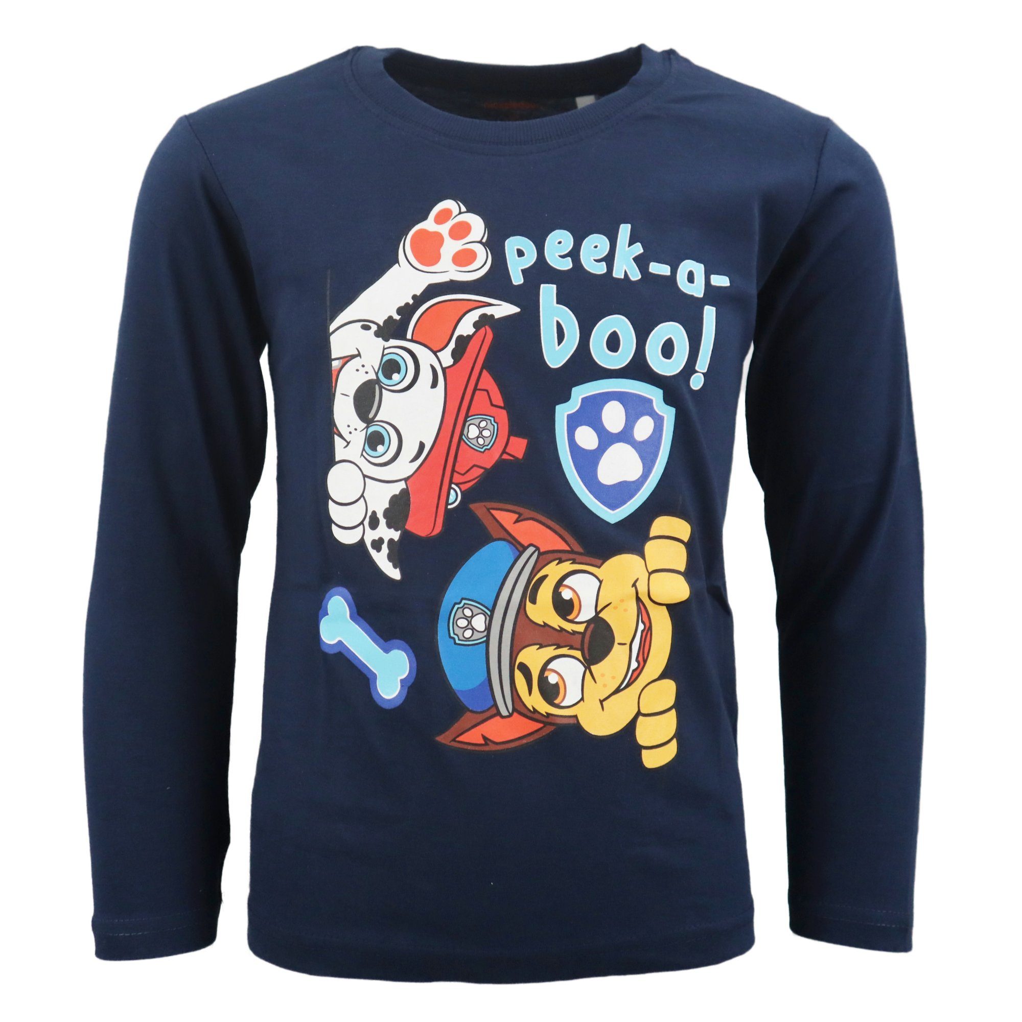 Langarmshirt Paw Patrol Chase Kinder Jungen langarm Shirt
