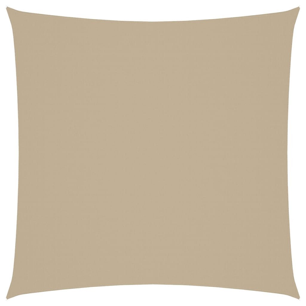 vidaXL Sonnensegel Sonnensegel Oxford-Gewebe Quadratisch 7x7 m Beige, (1-tlg)