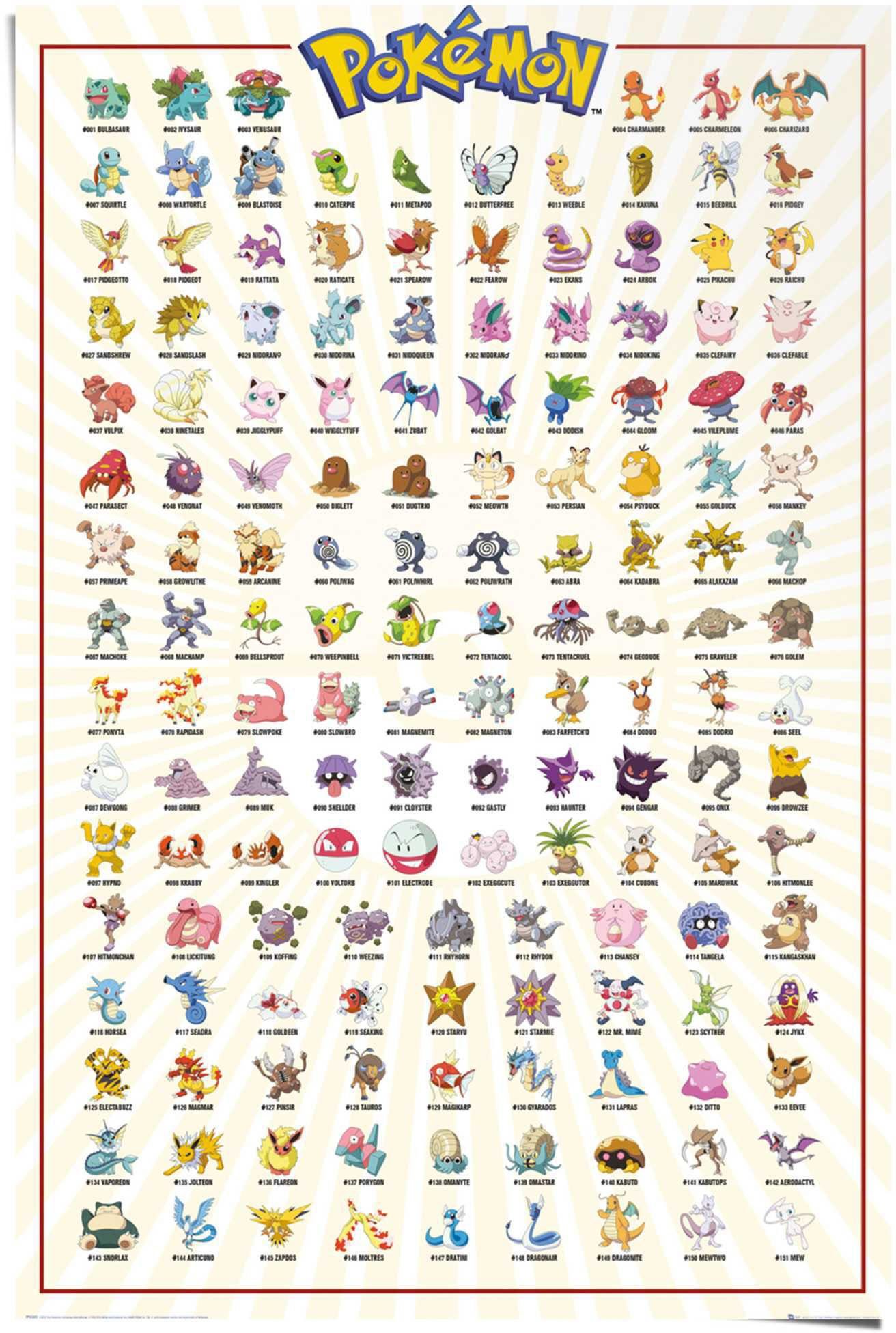 St) Comic Poster Pokemon, (1 Reinders!