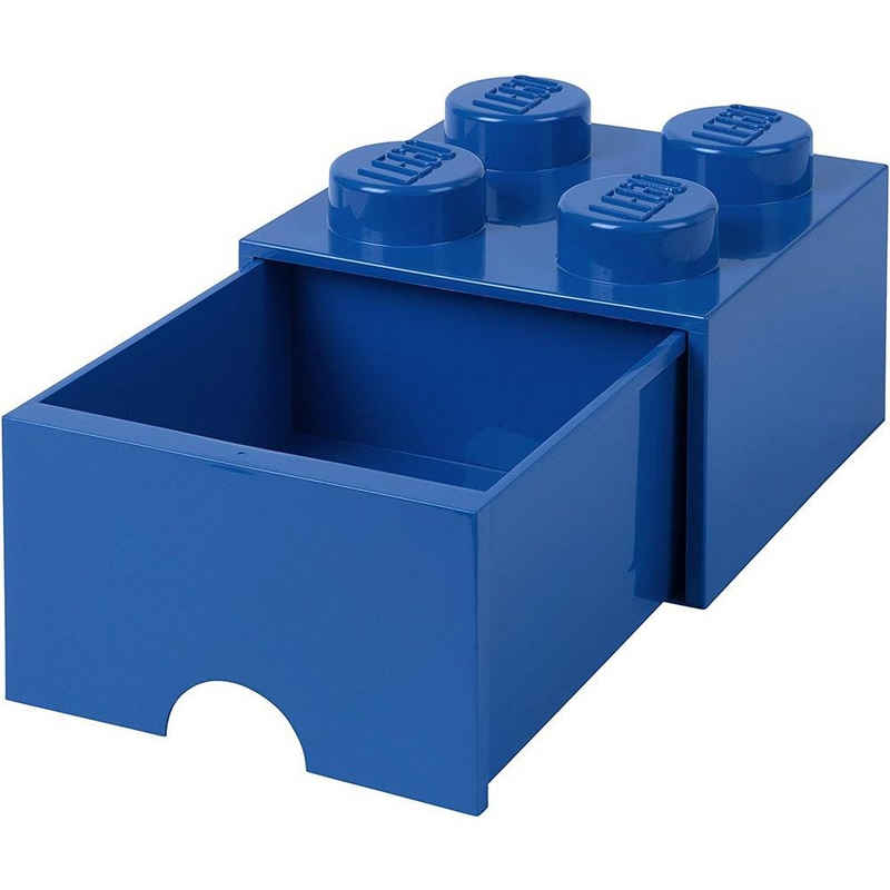 Room Copenhagen Aufbewahrungsdose »LEGO® Storage Brick 4 Blau«, mit Schublade, Baustein-Form, stapelbar