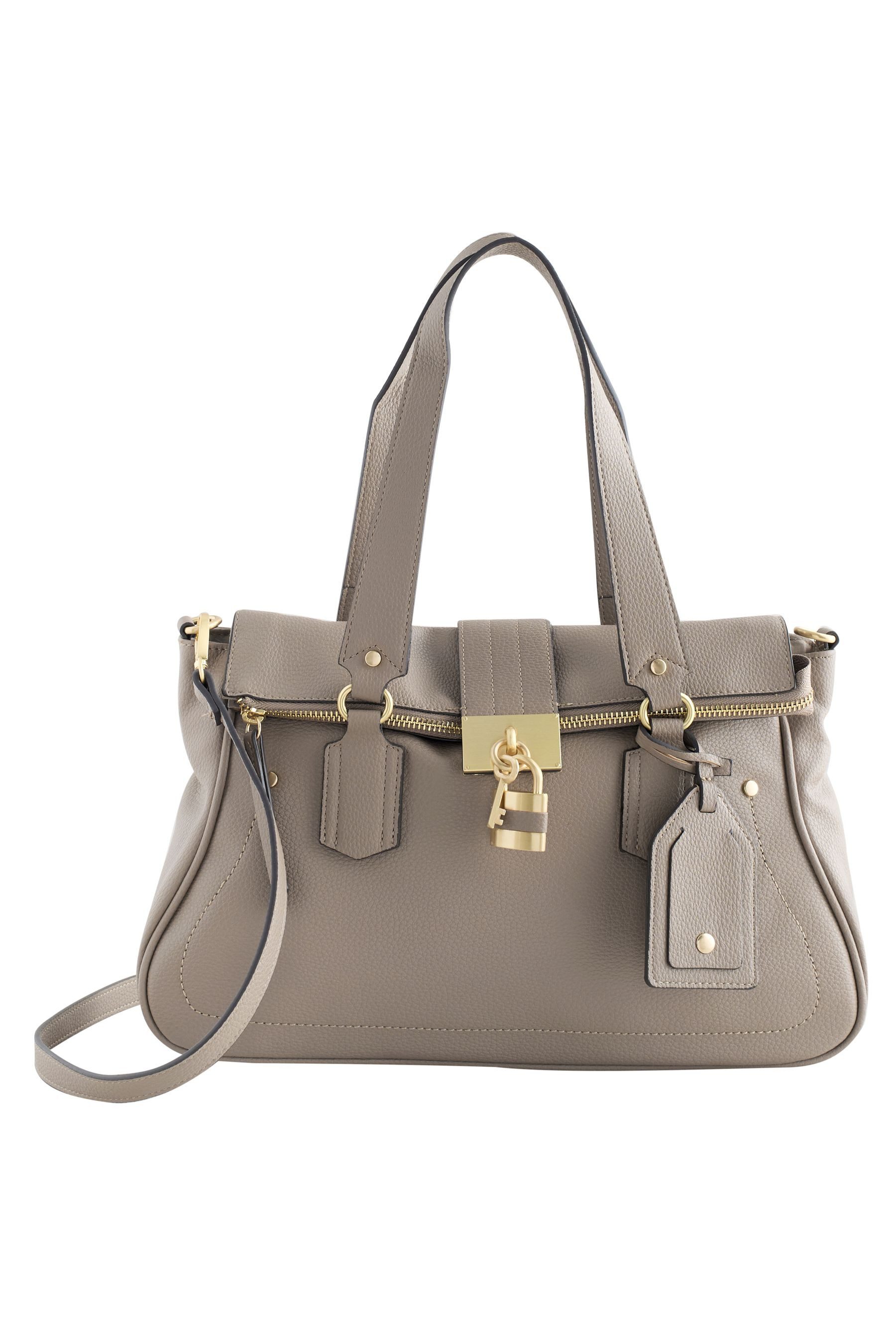 Clutch Handtasche mit Schloss