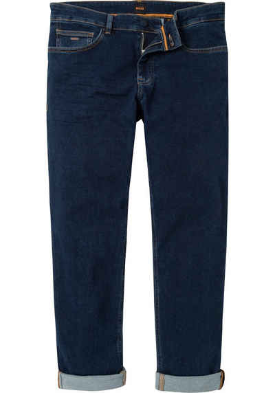 BOSS Slim-fit-Jeans »Delaware« mit Umschlagsaum
