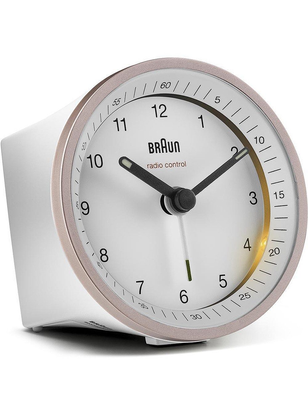Braun Wecker Braun BC07PW-DCF Klassik Funkwecker Crescendo-Alarm,Schlummerfunktion