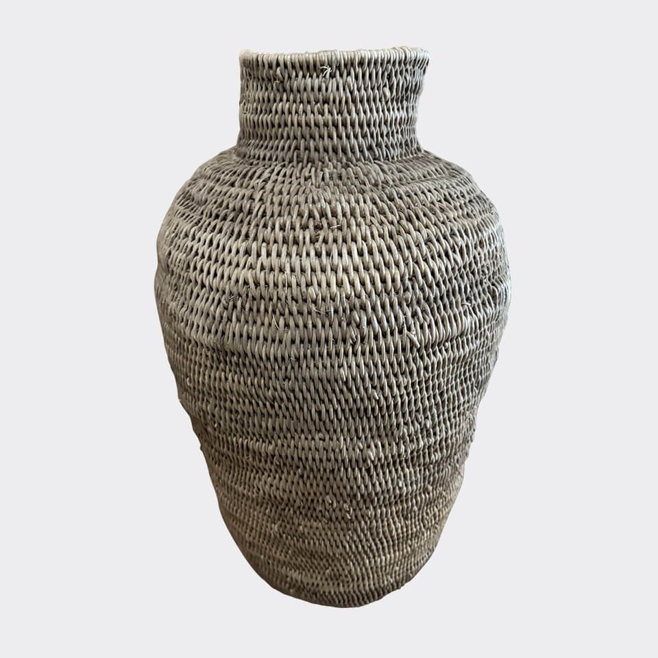 Thumbnail - African Rainbow Craft Weidenkorb (Bohero Korb Unbemalt - Bienenstockform - (Simbabwe) - XL)