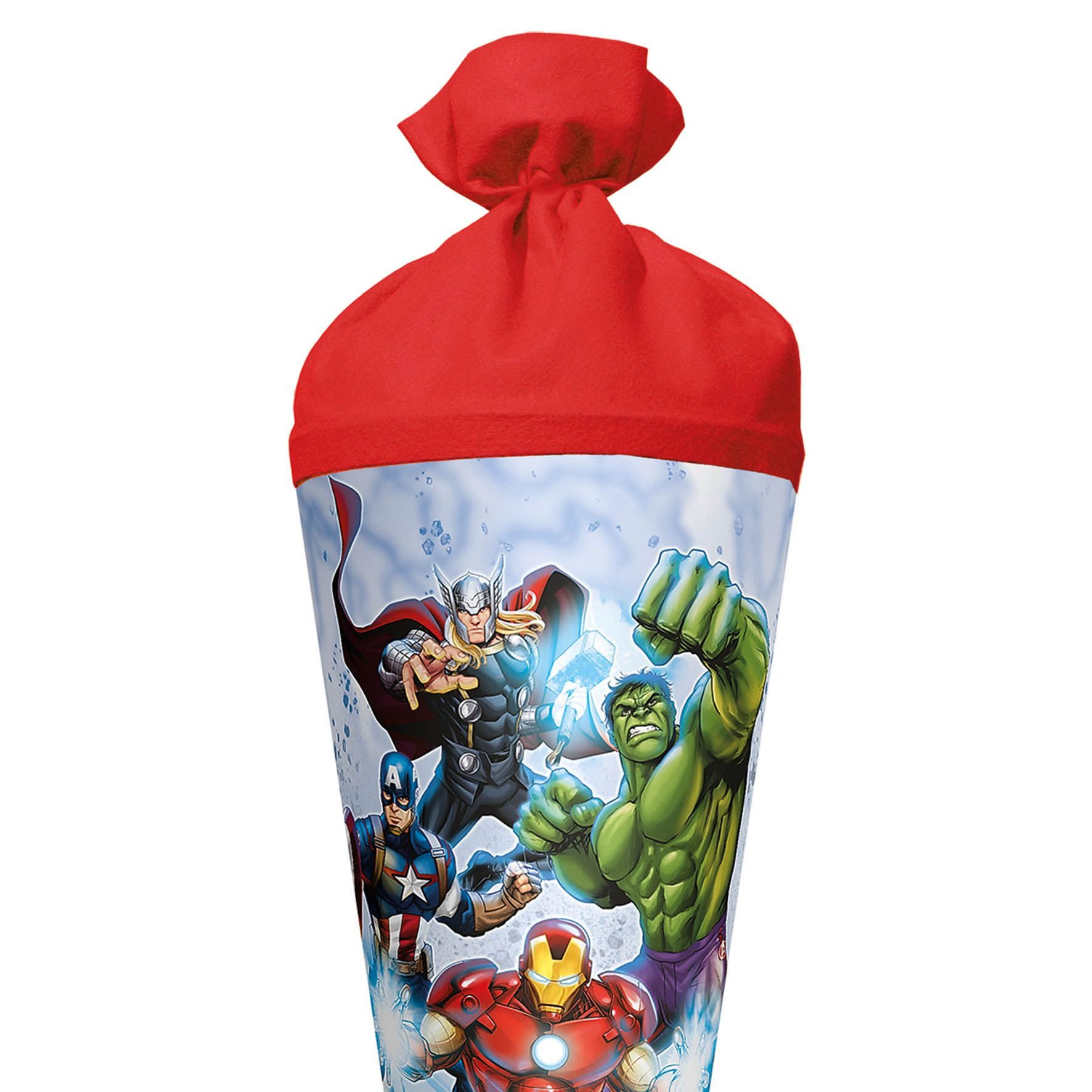 Roth Ideen Schultüte Roth Marvel Avengers Schultüte 70 cm rund Filzverschluss – Bild 3 von 5