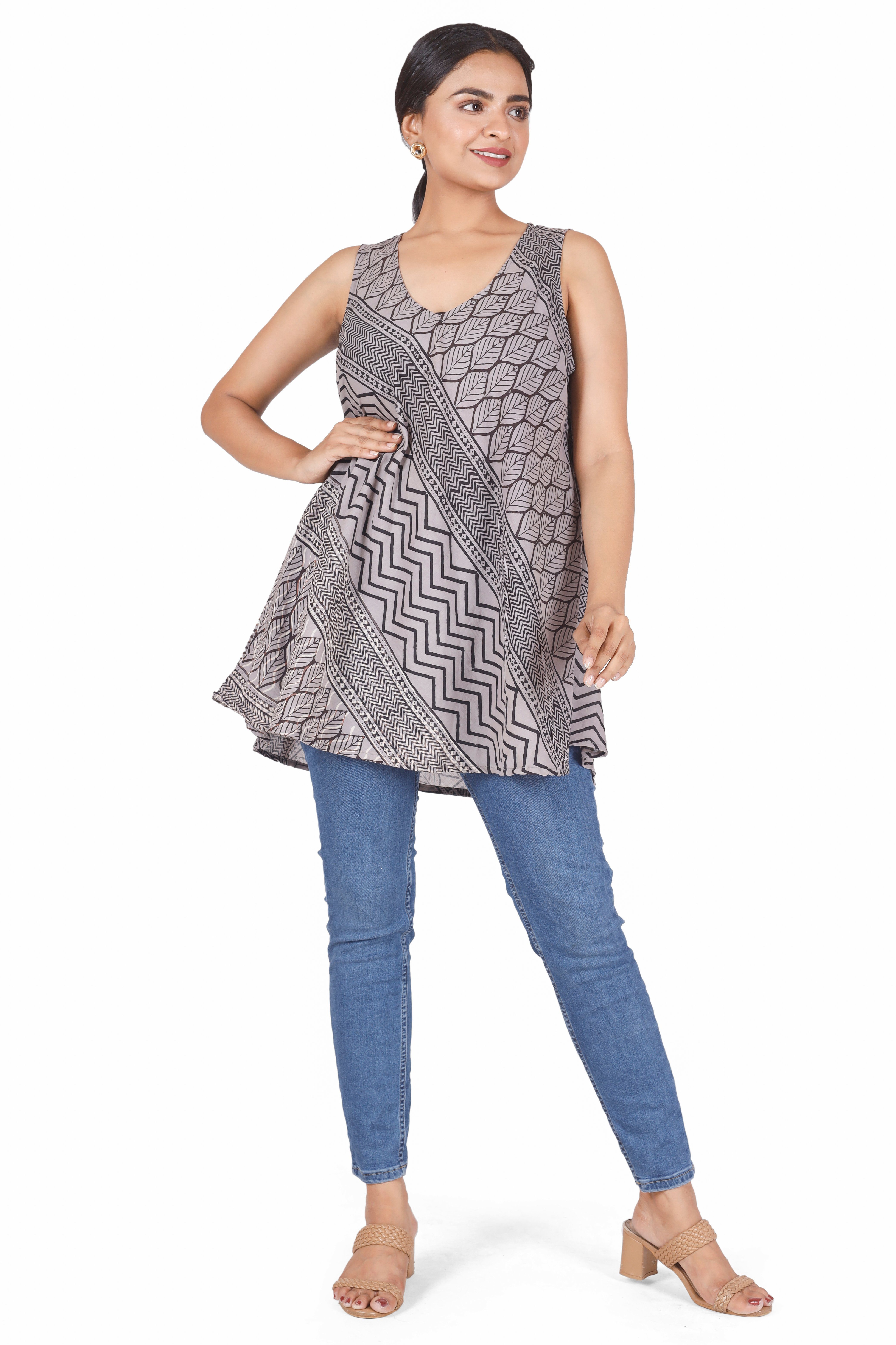 Guru-Shop T-Shirt Boho Blusentop, leichtes Longtop günstig online kaufen