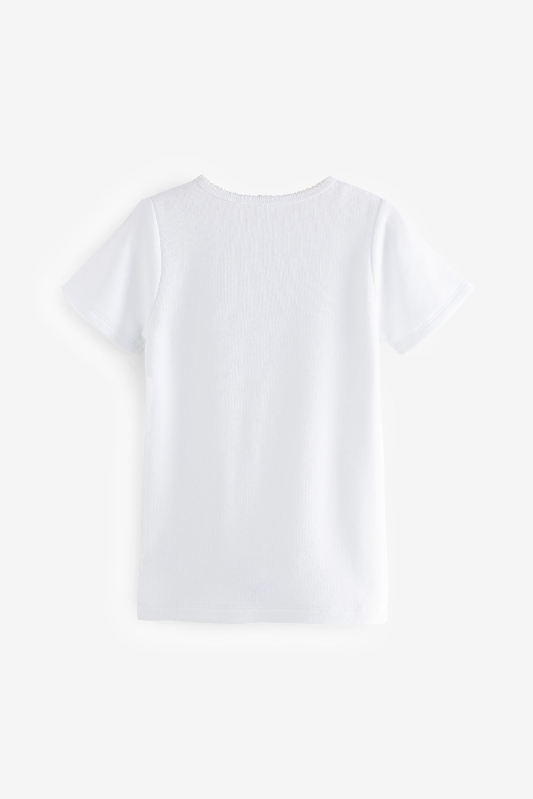 Next Thermounterhemd Thermo-T-Shirts mit Schleifenbesatz, 2er-Pack (2-St)