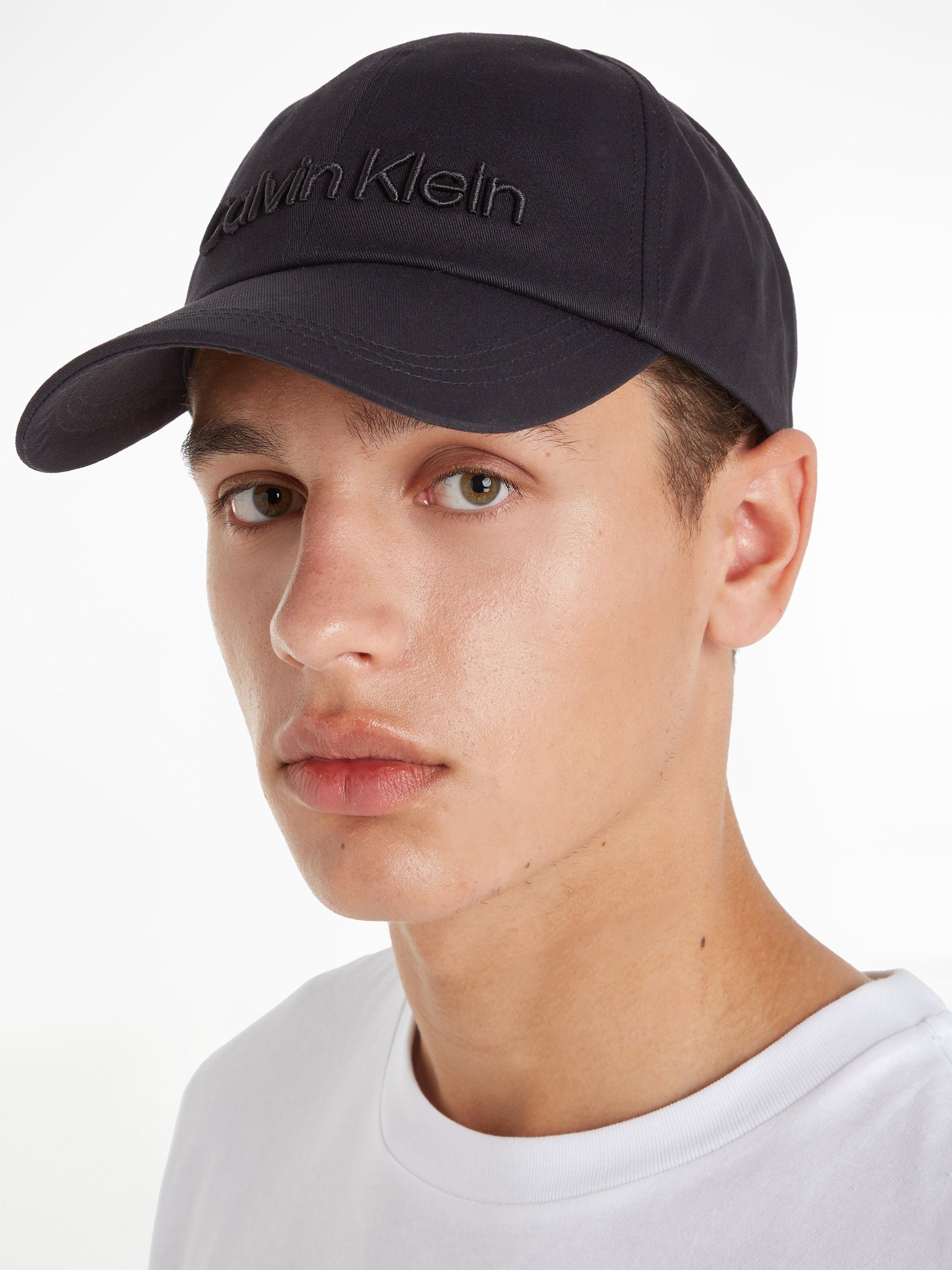 BLACK Cap Klein Calvin CAP EMBROIDERY CALVIN BB Baseball