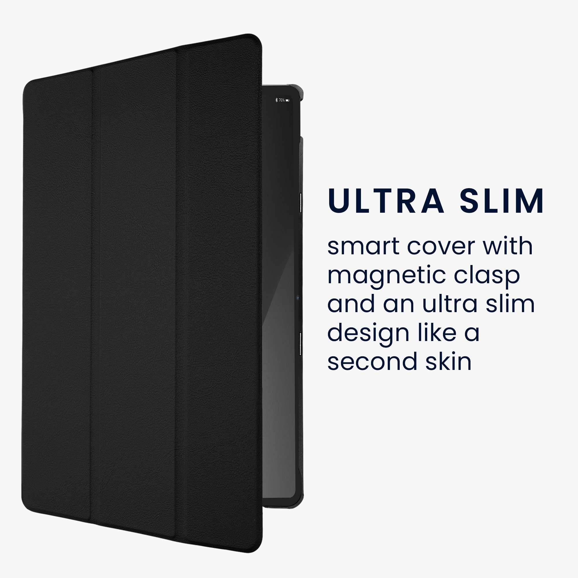 kwmobile Tablet-Hülle Hülle für Lenovo P12 (2023), Tablet Smart Cover Case Schutzhülle mit Ständer