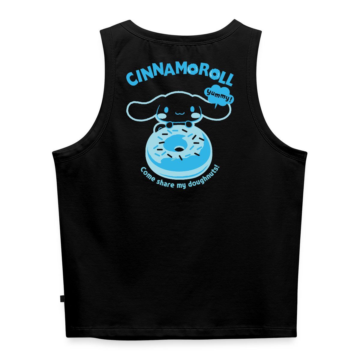 Spreadshirt T-Shirt Cinnamoroll Mit Donut Yummy Doughnuts Frauen Cropped Tank Top (1-tlg)