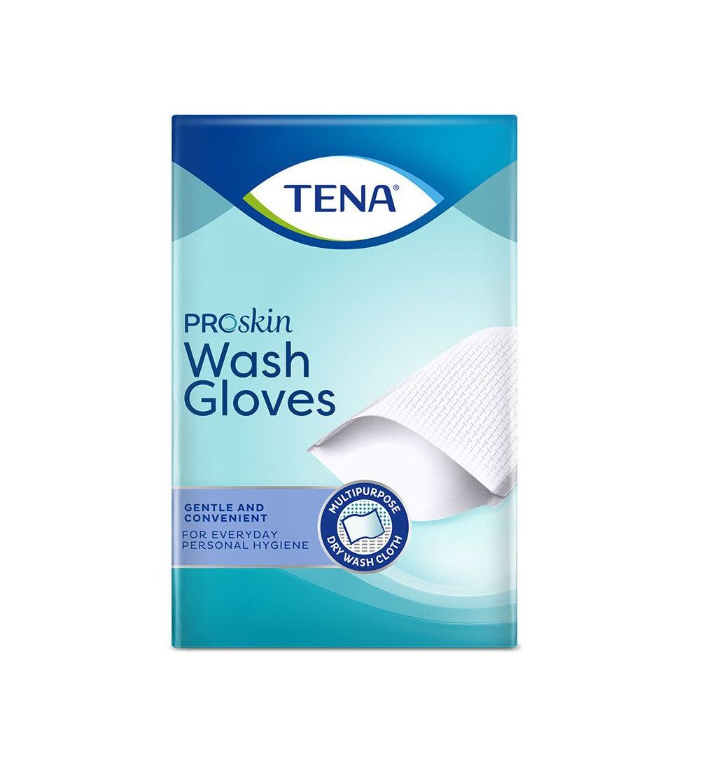 DocMed Einmal-Waschhandschuh TENA Wash Glove ohne Innenfolie, blau, Waschhandschuhe 6 x 200 Stk (Spar-Set 6-St. Reißfest und formstabil), Ideal für die tägliche Körperpflege