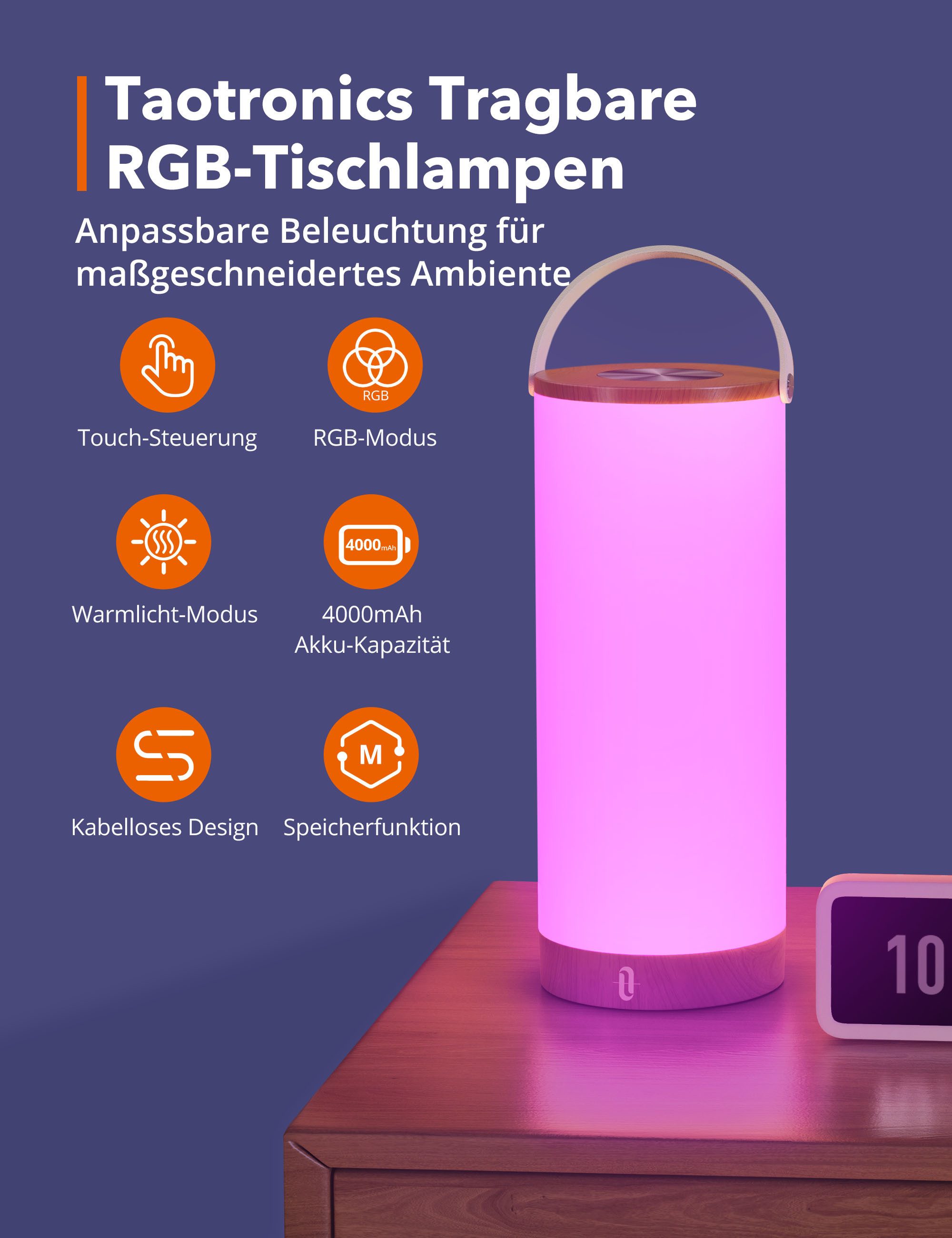 TaoTronics LED Schreibtischlampe TT-DL23 pro