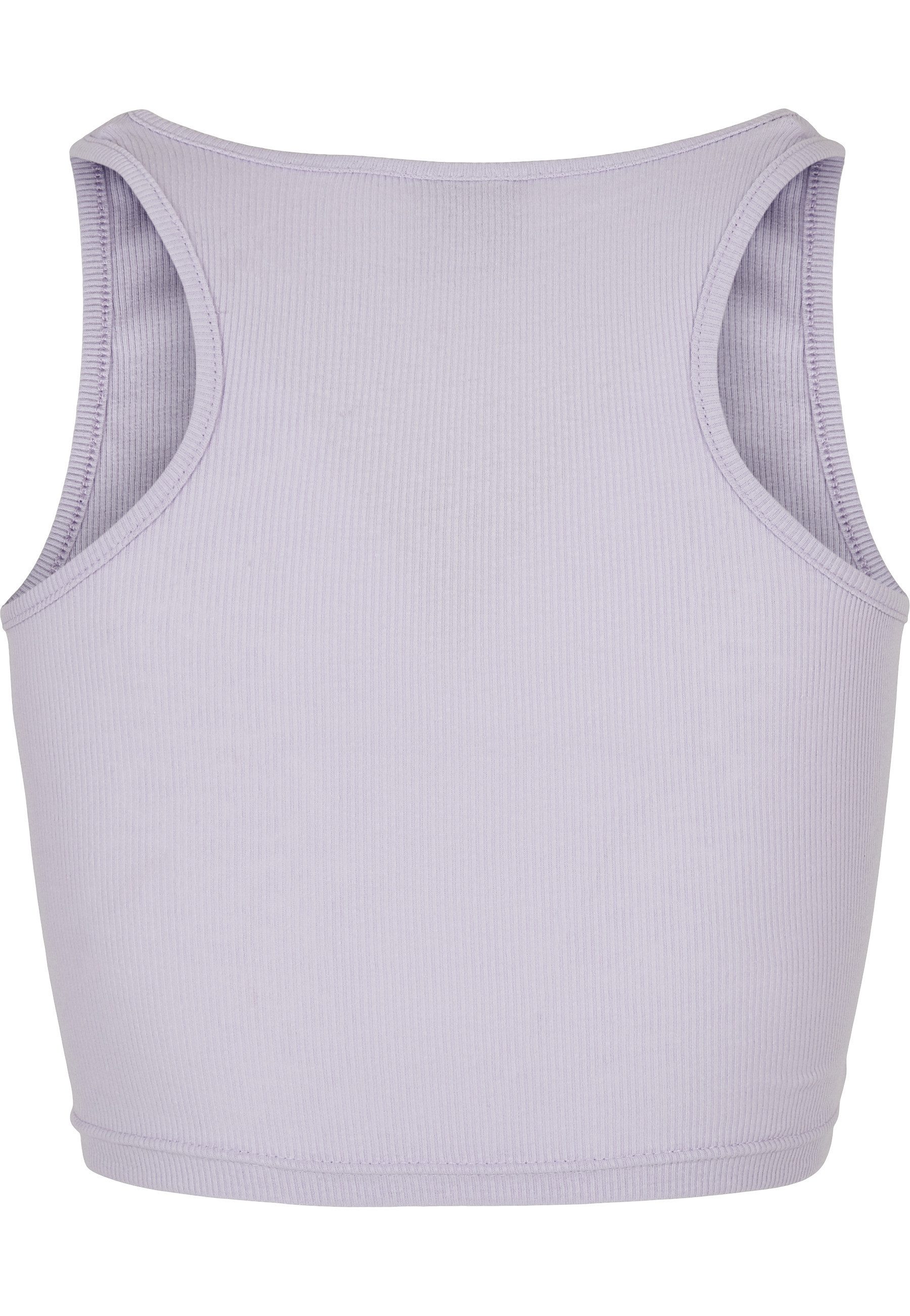 URBAN CLASSICS Muskelshirt Urban Classics Damen Ladies Cropped Rib Top (1-tlg)