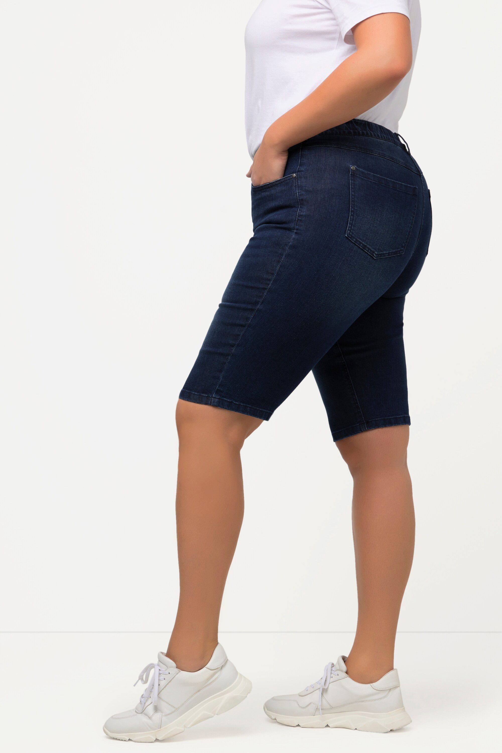 Ulla Popken Bermudas Jeansbermuda Mandy 5-Pocket-Form Komfortbund