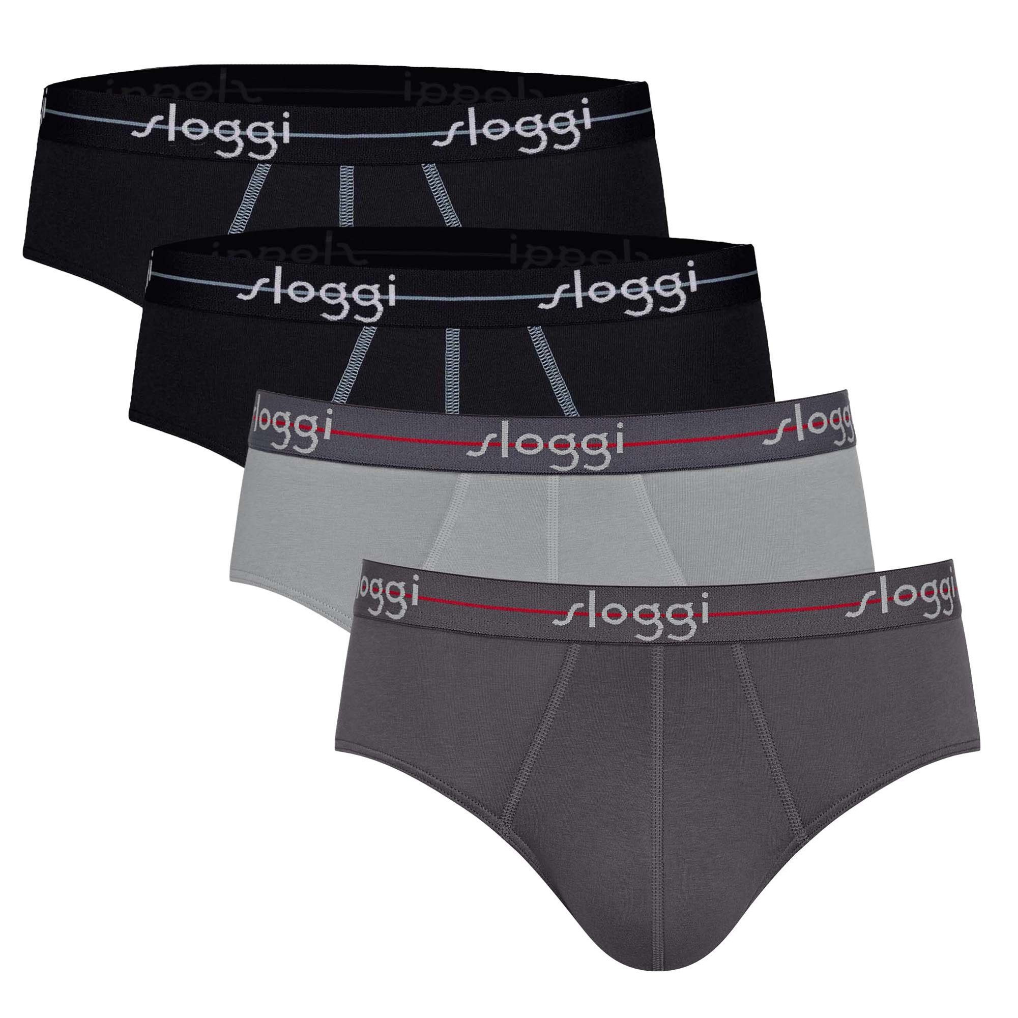 Slip Herren Slip 4er Pack Baumwollmischung