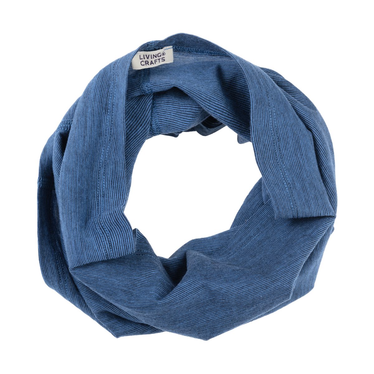 Blue Single-Jersey... NIKKAS, Bio-Wolle CRAFTS Mid Bio-Baumwolle aus LIVING und Loop Feiner in Materialmix