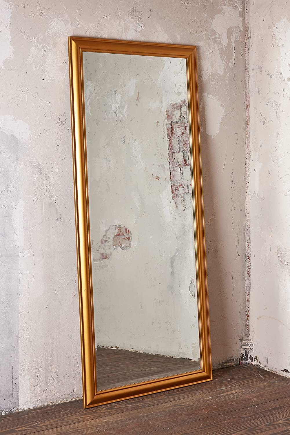 dasmöbelwerk Wandspiegel LC Home 180 mit Facettenschliff Landhaus-Stil cm 80 Wandspiegel x Gold