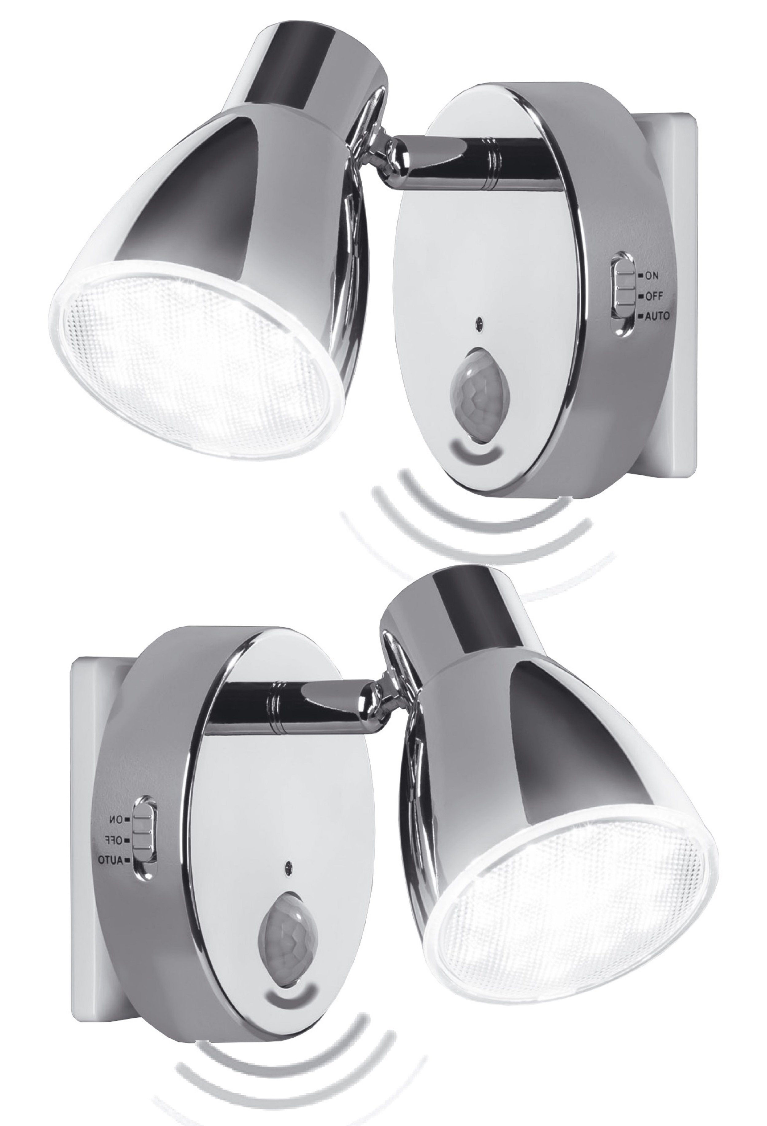 TRANGO LED Steckdosenleuchte, 2er Set 2635-028 LED Sensor Nachtlicht *MILO* günstig online kaufen