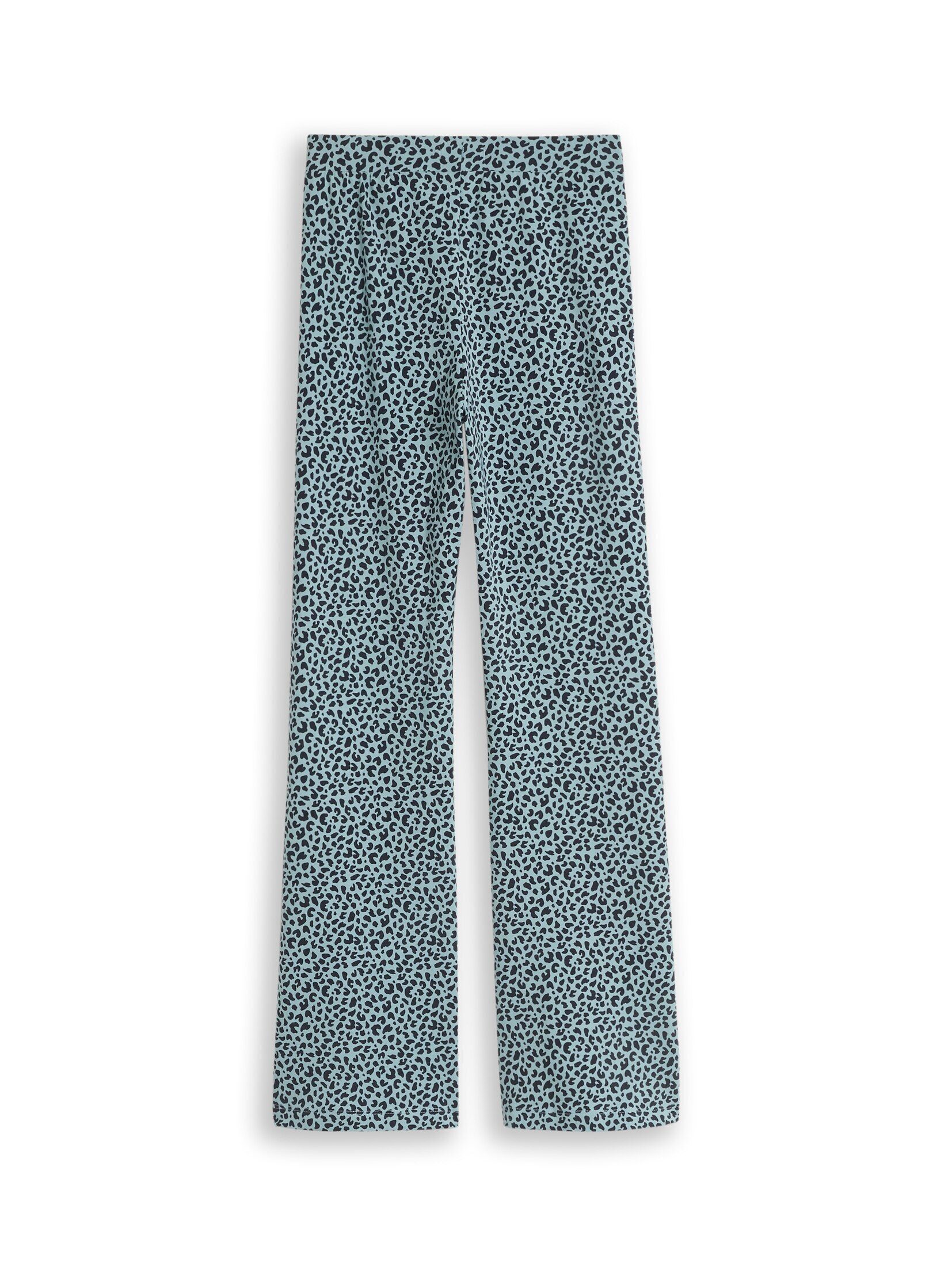 TOM TAILOR Leggings Hosen & Chino Flared Leggings mit Leomuster