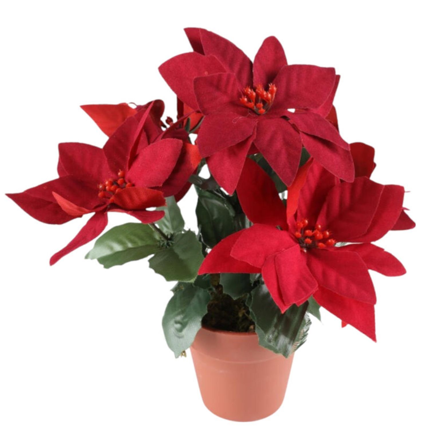 BURI Dekostern Künstlicher Weihnachtsstern Kunstpflanze Kunstblume günstig online kaufen