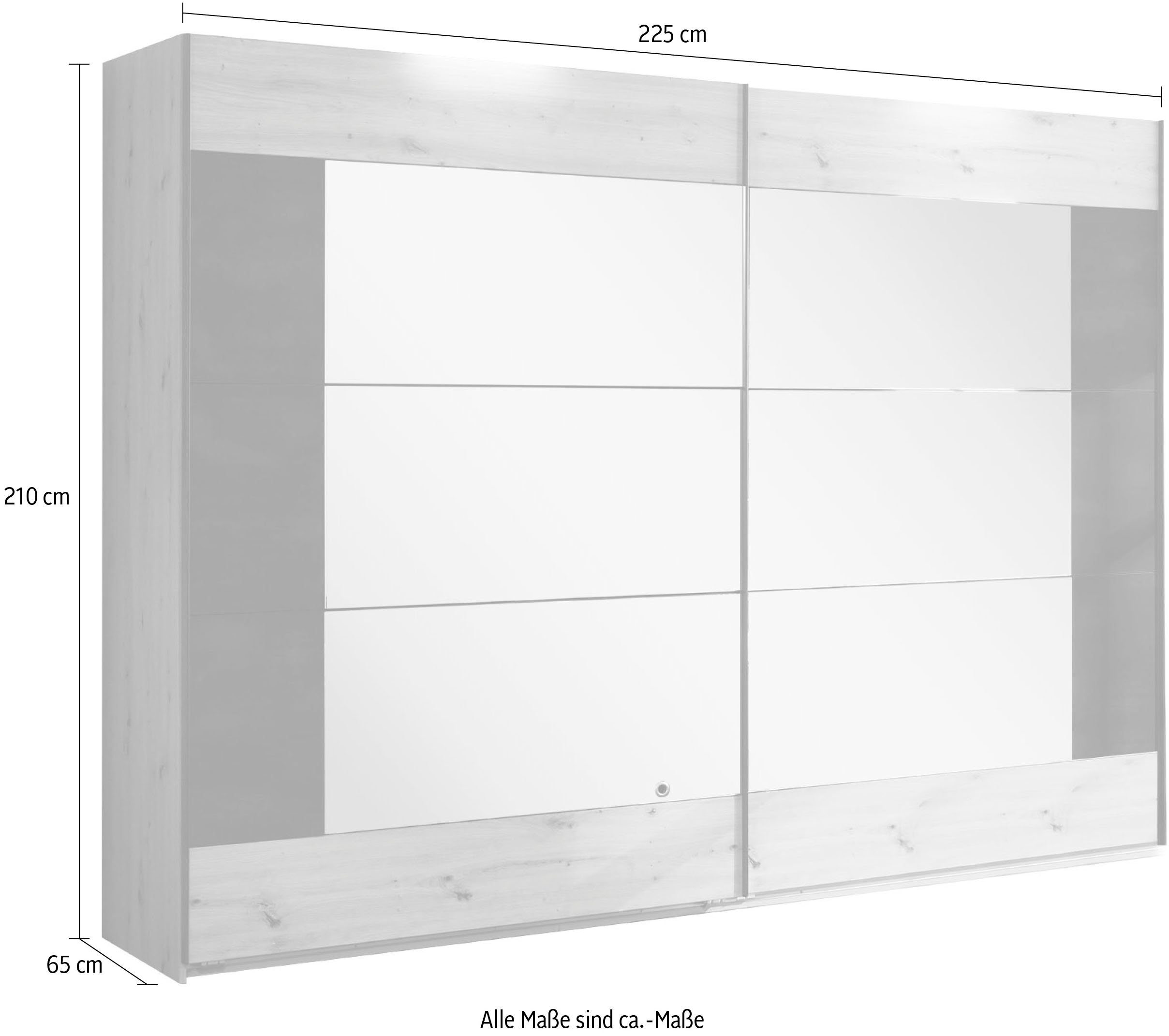 Spiegeltüren Wimex mit Bristol Schwebetürenschrank