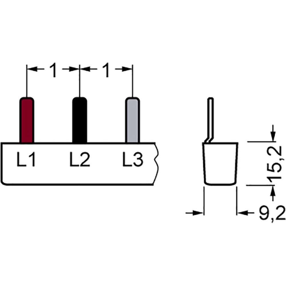 SIEMENS Montageklemme Siemens 5ST3615 Sammelschiene 63 A, B: 0.95 cm, L: 21.20 cm