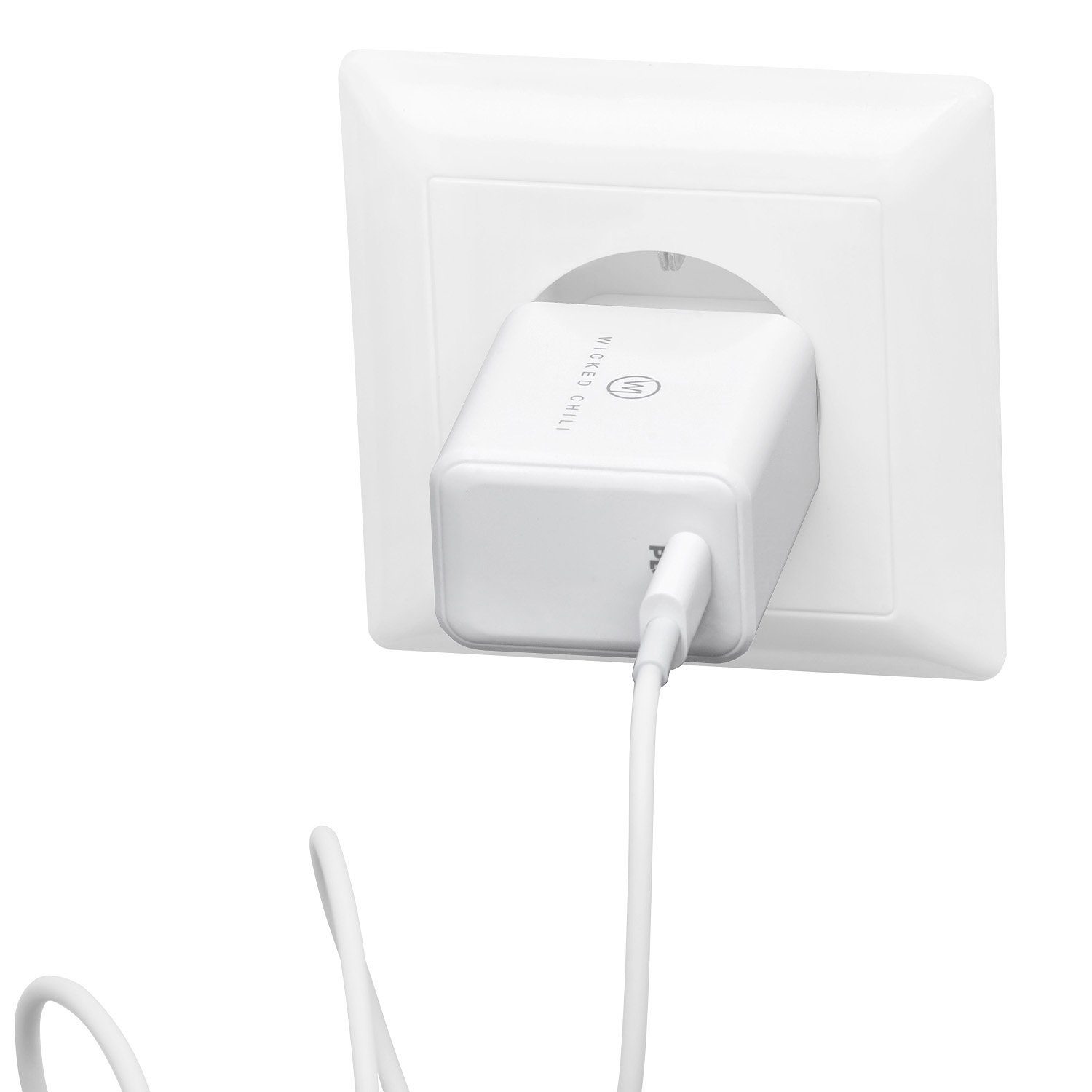 Wicked Chili Wicked Chili -2er Set- USB C Adapter 20W PD 3.0 Netzteil USB C PD Steckernetzteil