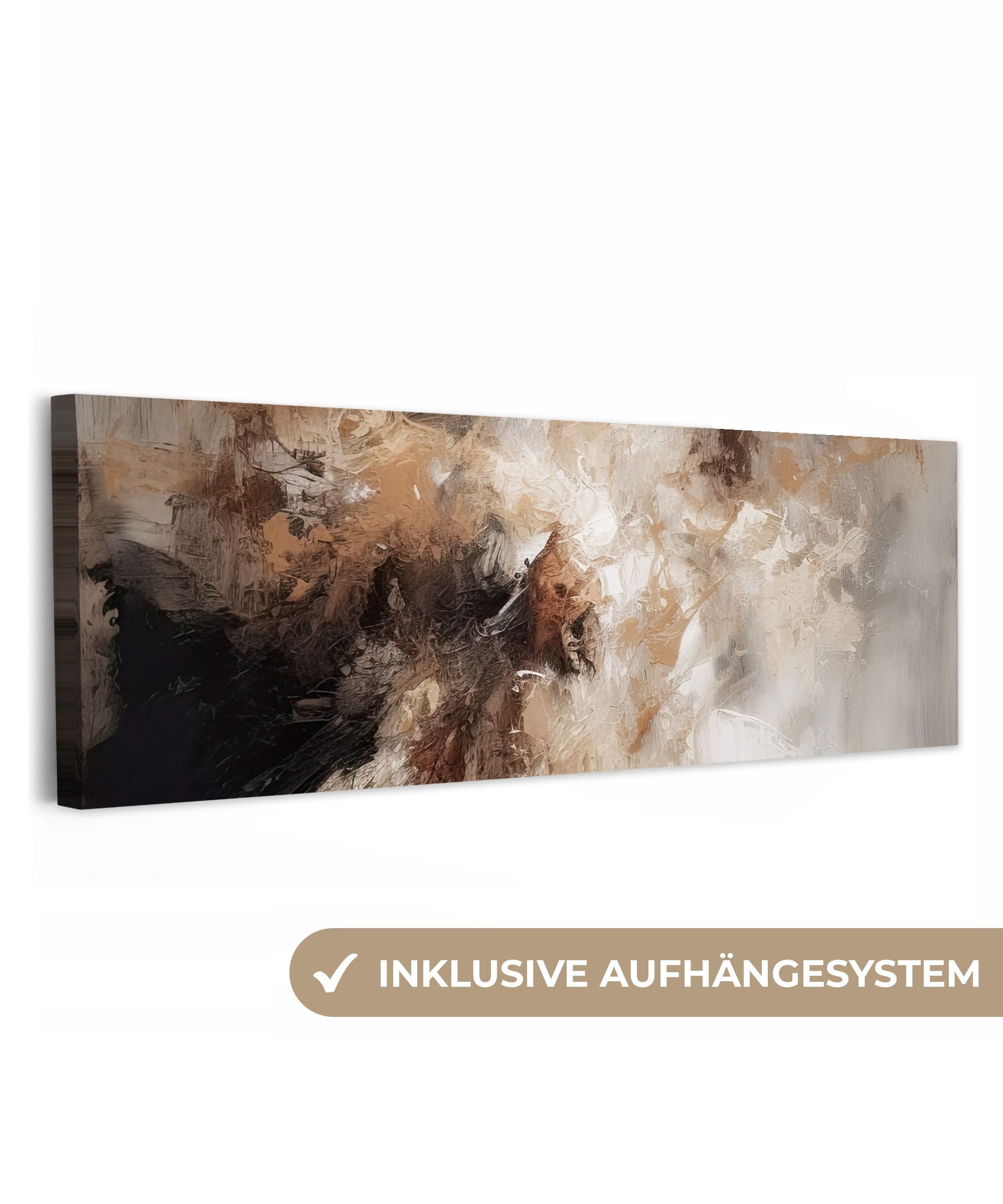 OneMillionCanvasses® Leinwandbild Panorama Farbe - Abstrakt günstig online kaufen