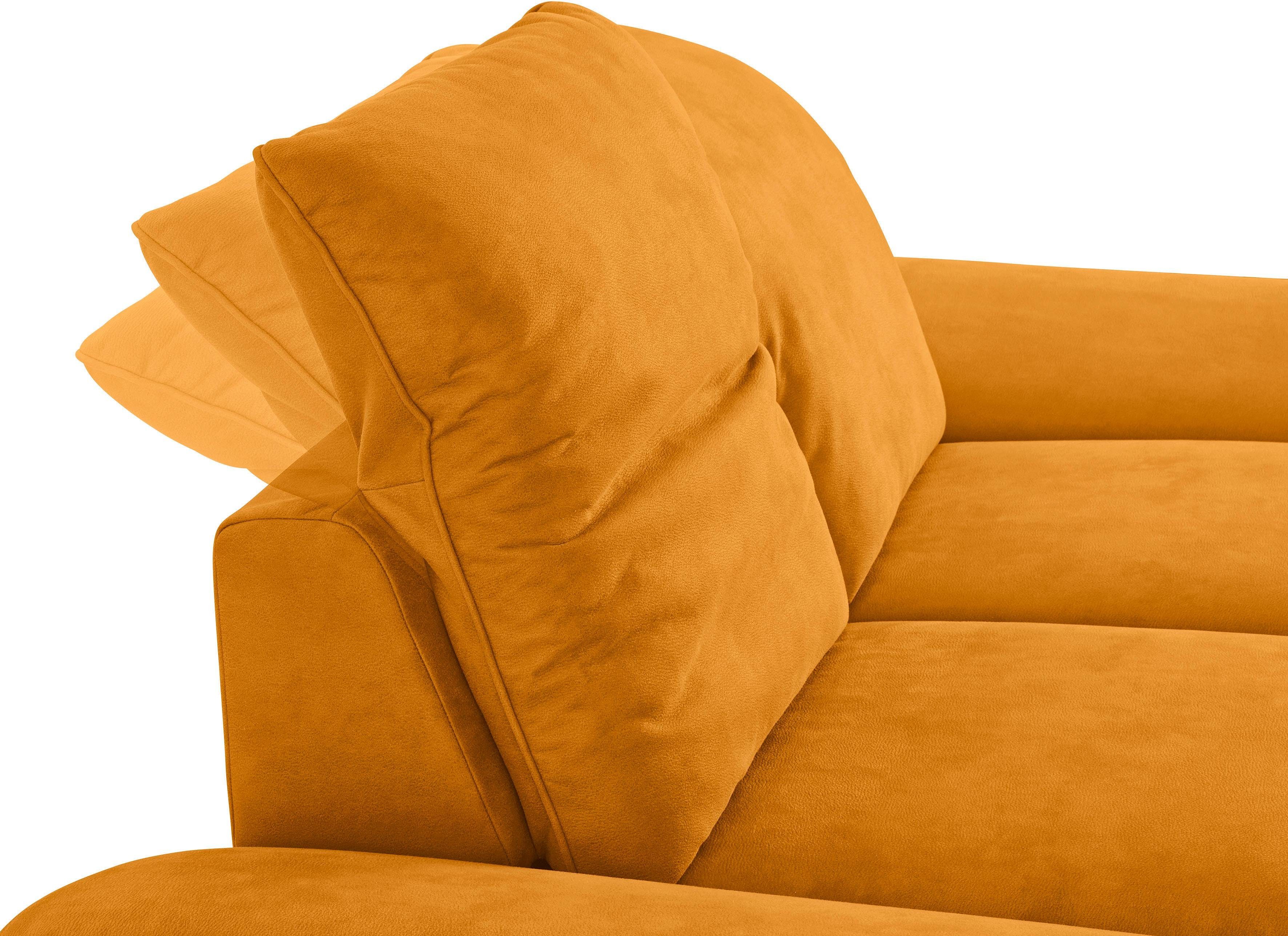 W.SCHILLIG 2-Sitzer enjoy&MORE, Sitztiefenverstellung, Füße pulverbeschichtet, bronze cm Breite 202