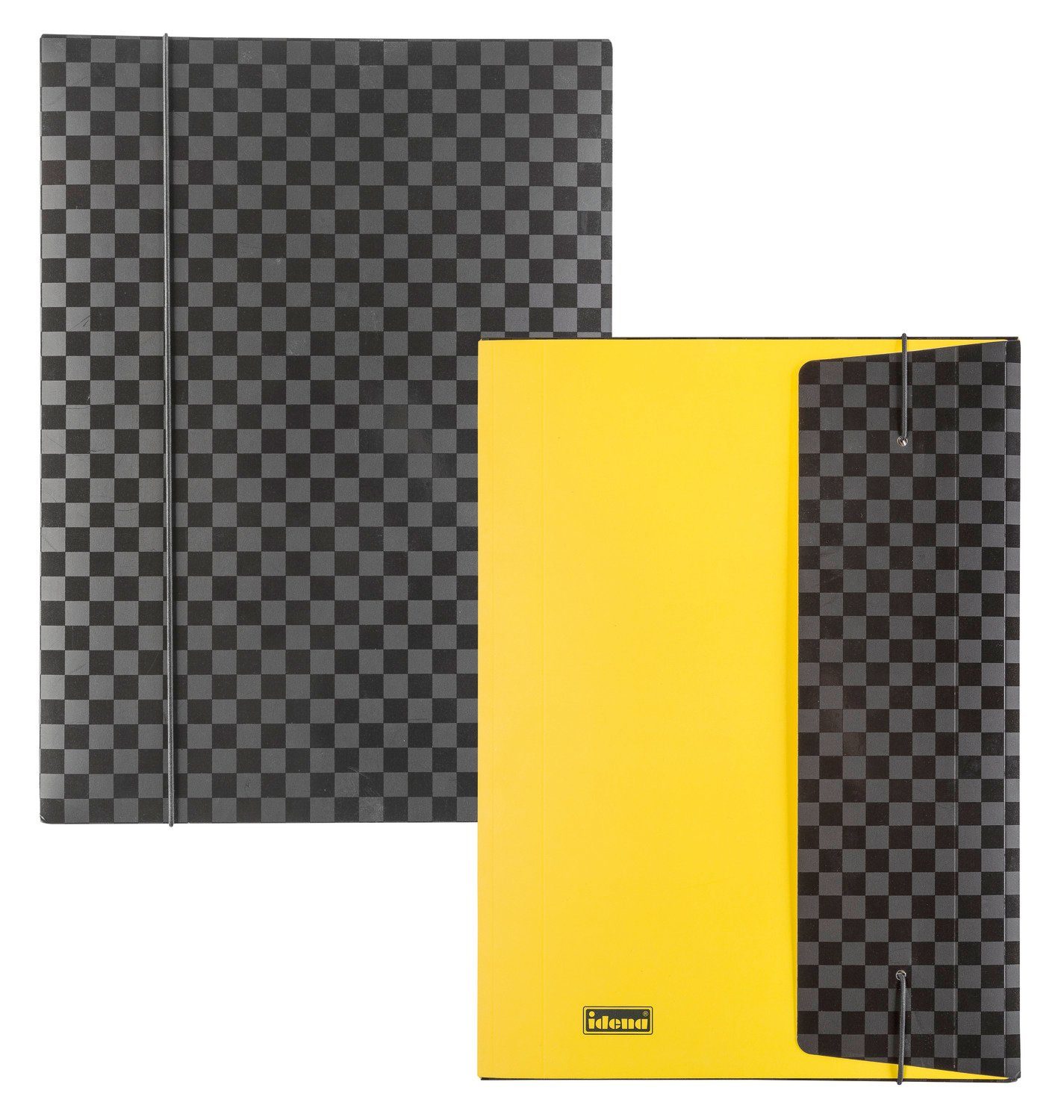 Hefter Idena Sammelmappe A4 mit Gummizug schwarz FSC-Mix