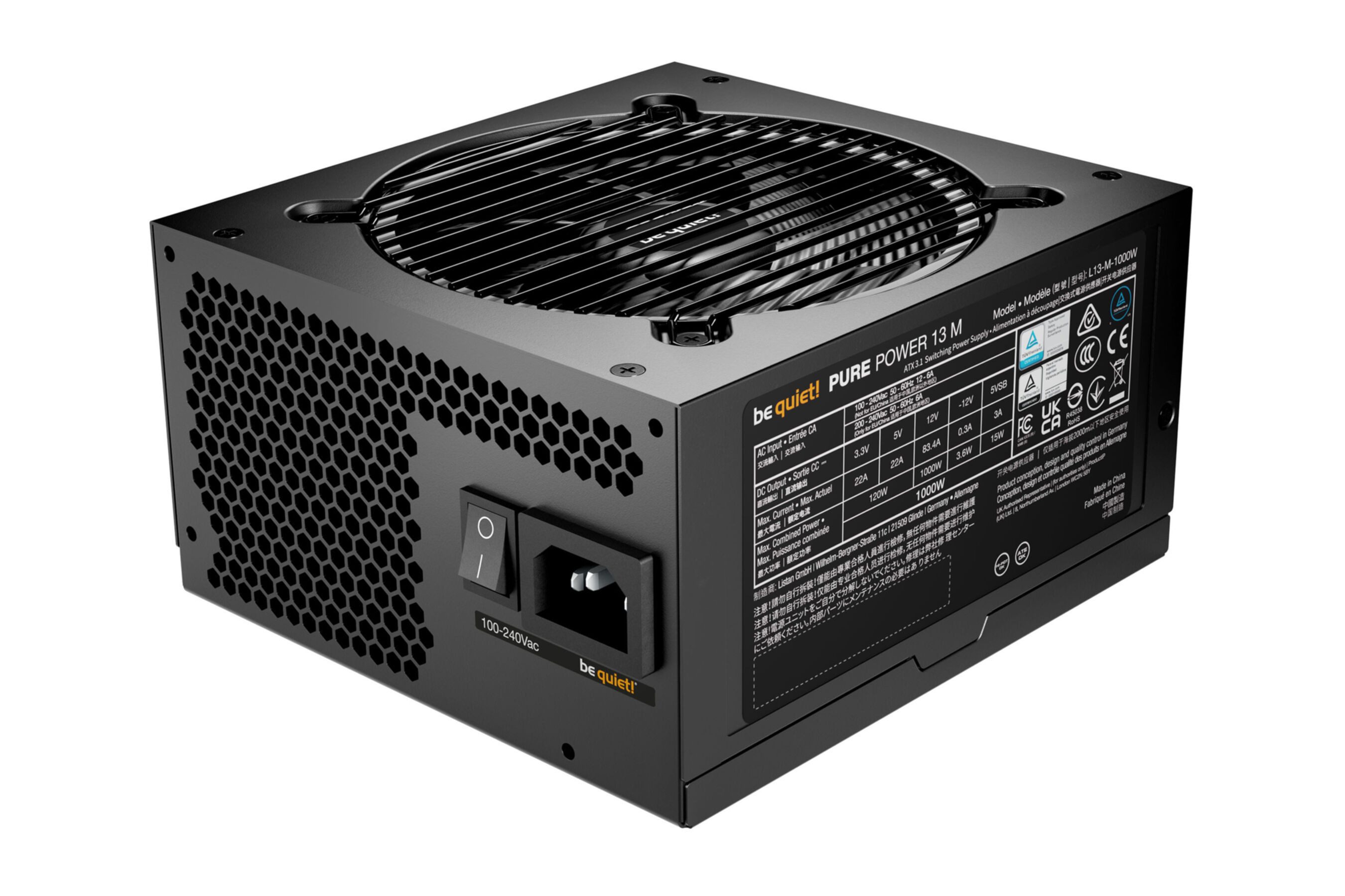 be quiet! Pure Power 13 M 1000W Netzteil