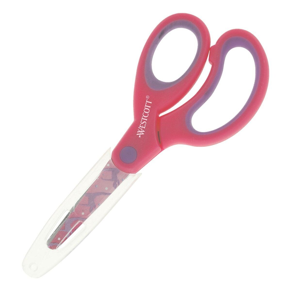 WESTCOTT Papierscheren Sporty Softgrip Kids, Kinderschere, für Rechtshänder