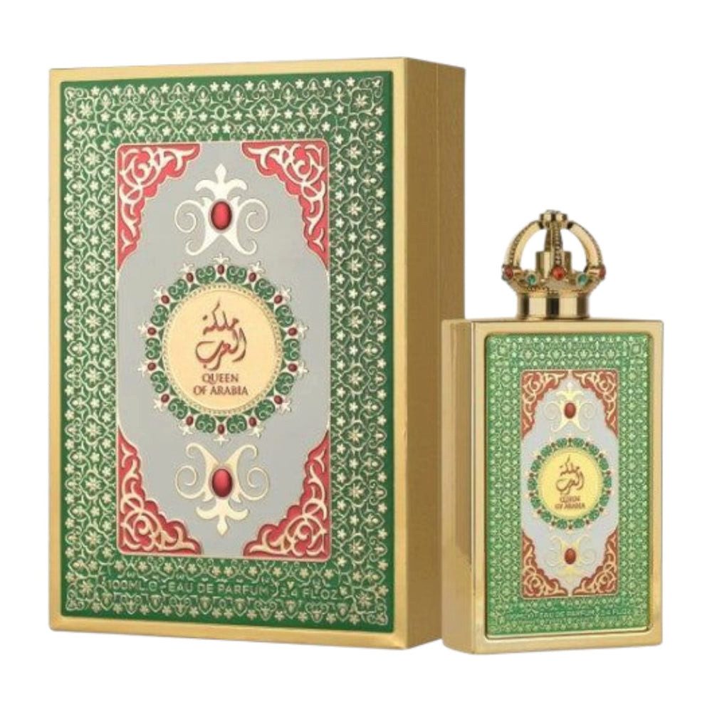 Lattafa Duft-Set Pride King & Queen of Arabia EDP 100 ml + Parfümzerstäuber (leer)