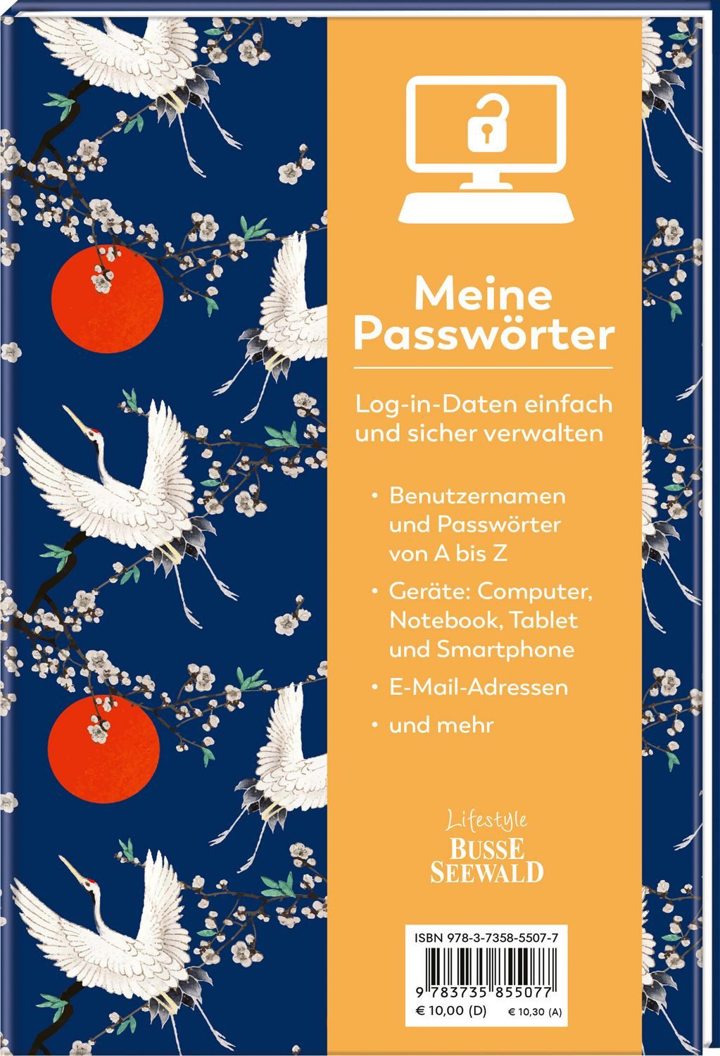 Meine Passwörter. Ein Eintragebuch für Ihre Zugangsdaten, das Sie einf / Frechverlag