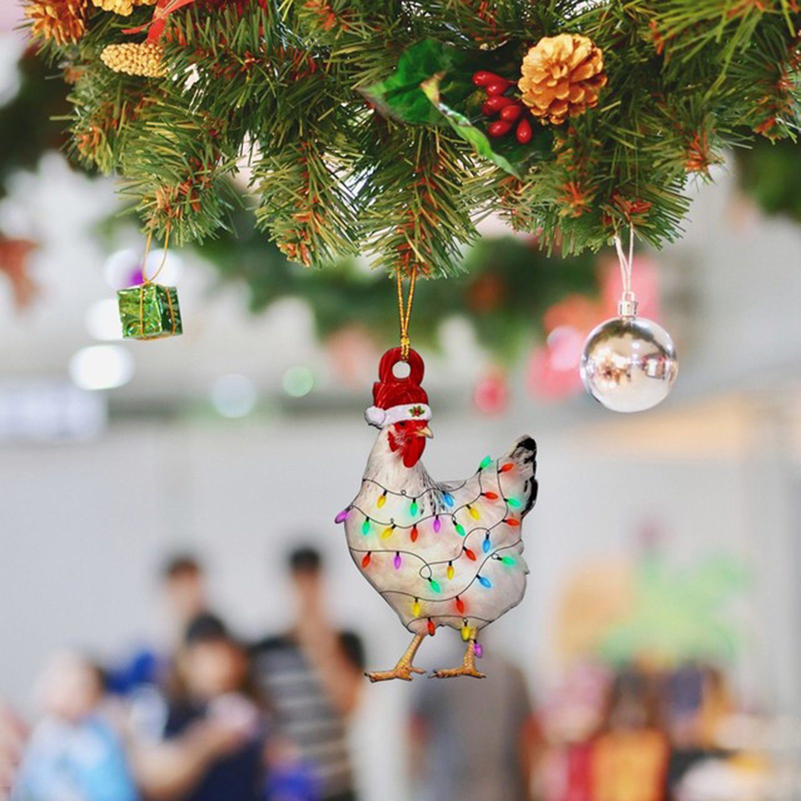 Weihnachtstier Anhänger -Ornament Christbaumschmuck Weihnachtsbaum Rutaqian