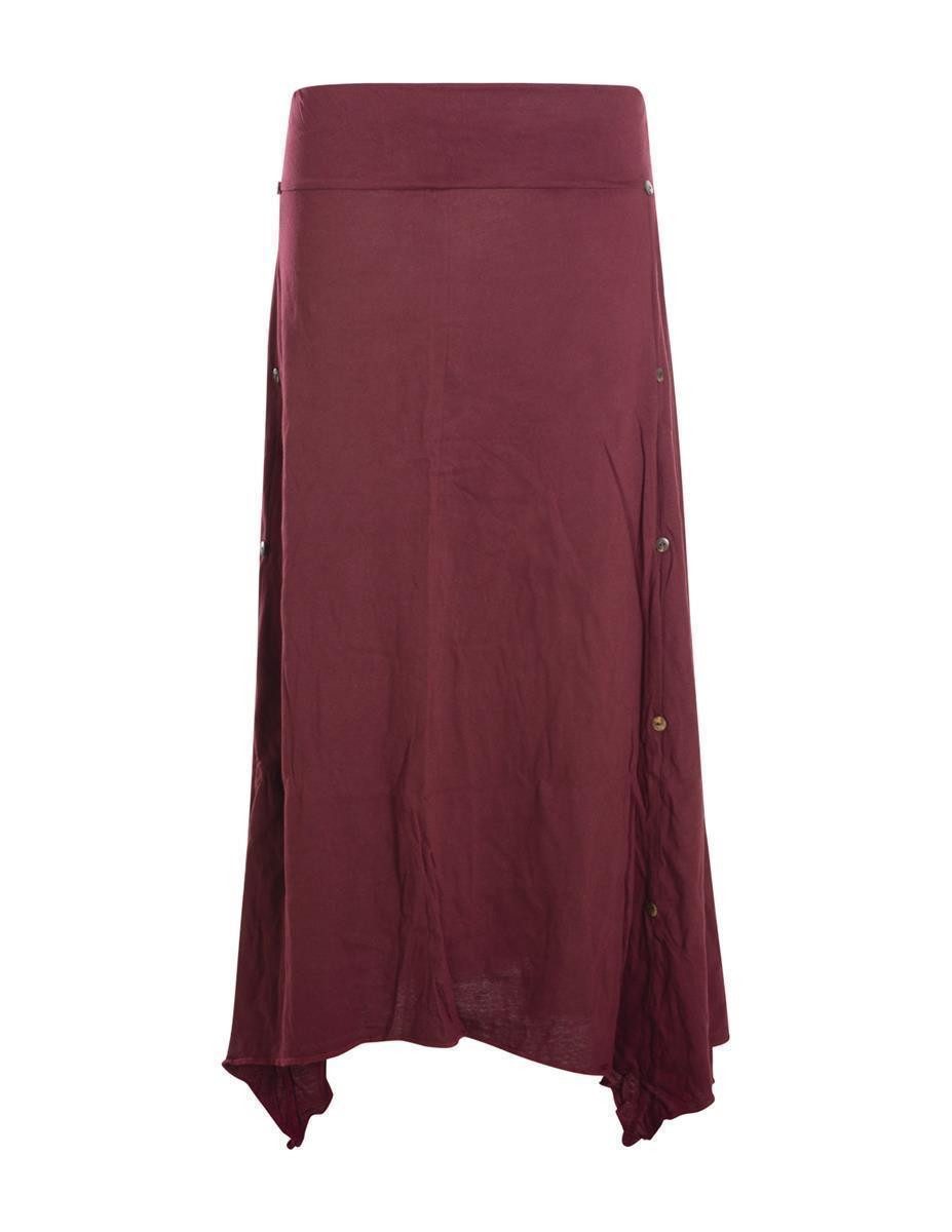 Vishes A-Linien-Rock Damen A-Linie Rock Baumwolle günstig online kaufen