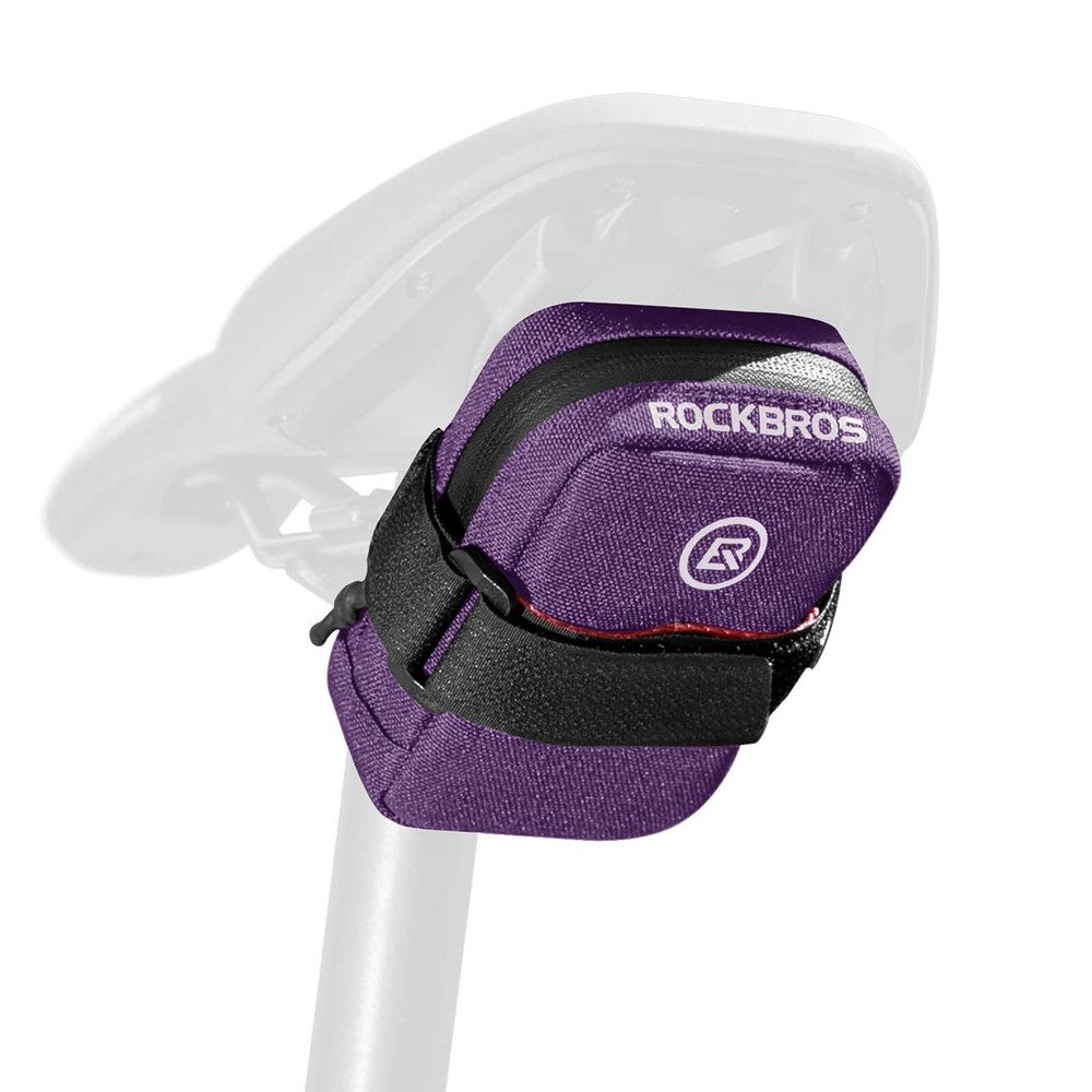 ROCKBROS Satteltasche Fahrradtasche Werkzeugtasche Zubehörtasche (Spar-Set, 1-tlg., 8 x 9 x 4, 6 cm leicht, 10), reflektierende Elemente, Netzfächer, Klettbefestigung