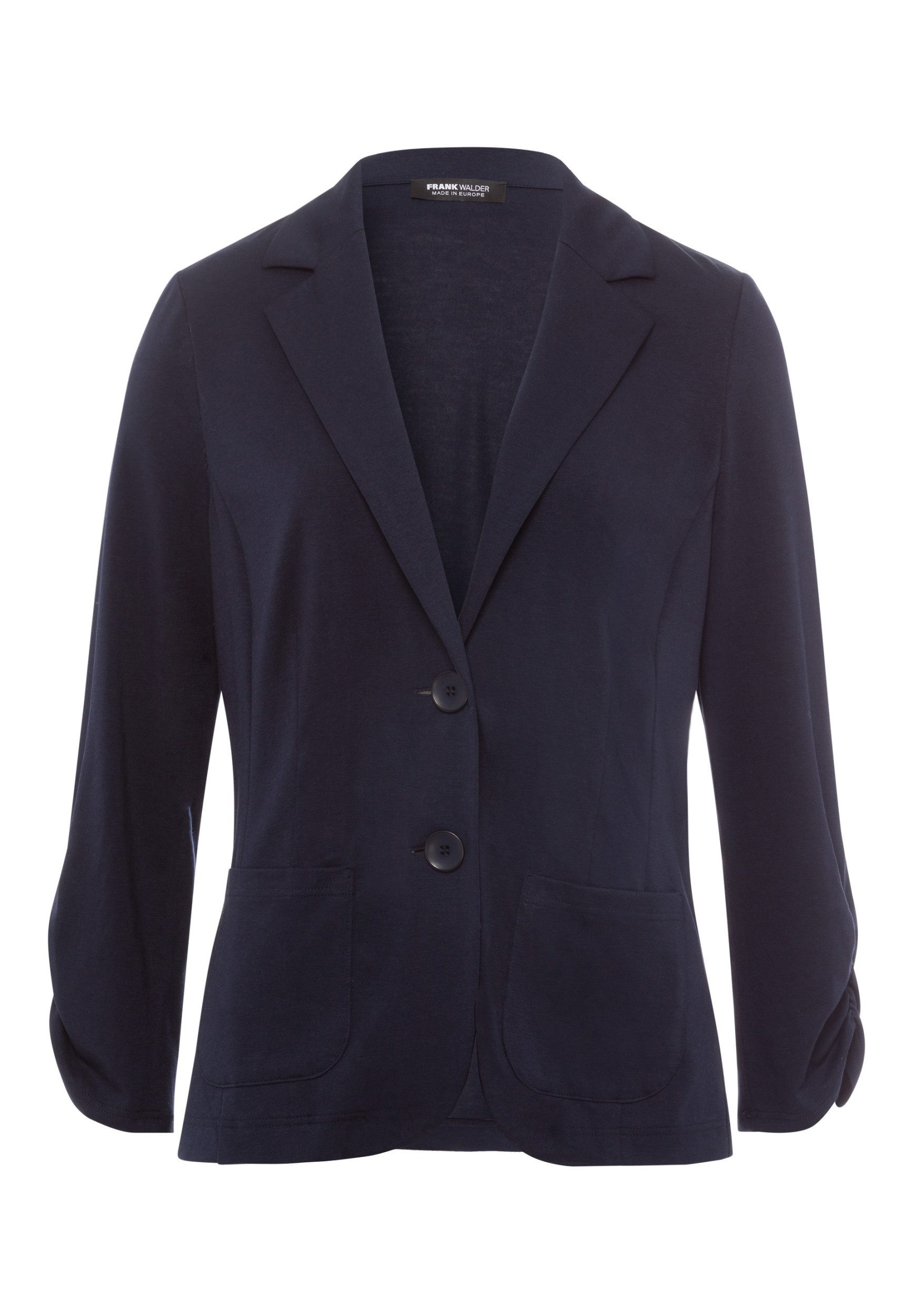 FRANK WALDER Longblazer - Damen Blazer - modischer Langblazer in Unifarbe mit Knopf