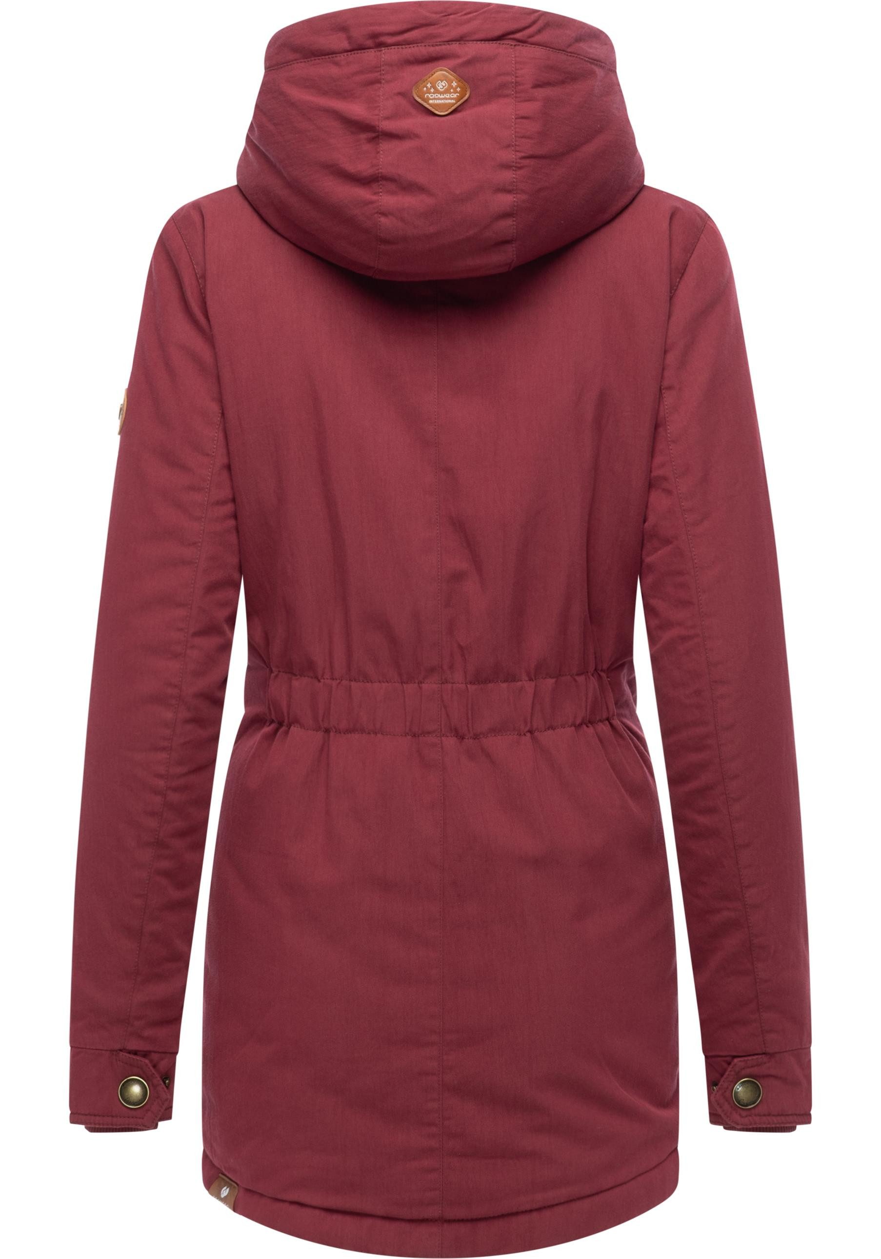Ragwear Winterjacke Monadena Parka YOUMODO Warmer Kurzmantel mit Kapuze