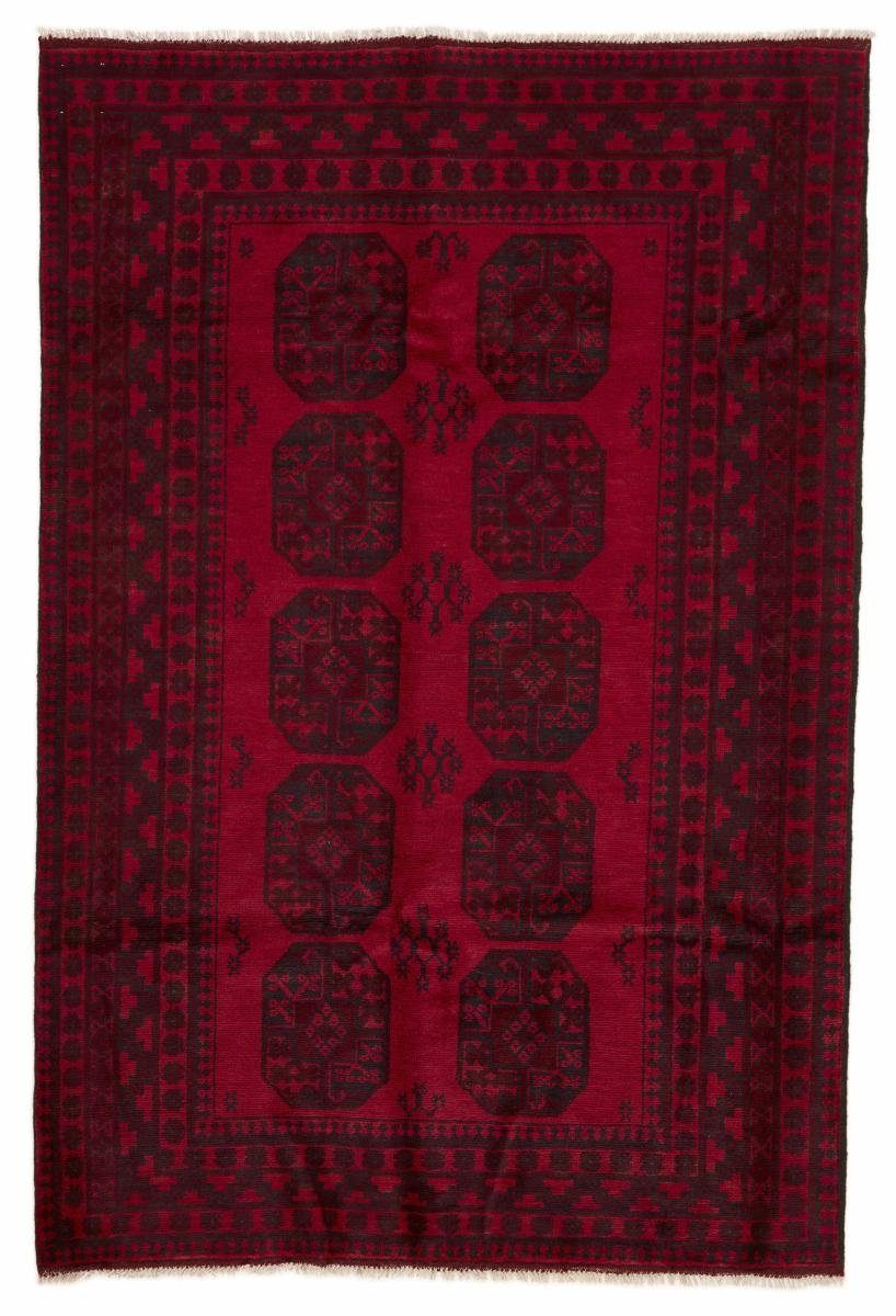Orientteppich Afghan Akhche 163x237 Handgeknüpfter Orientteppich, Nain Trading, rechteckig, Höhe: 6 mm