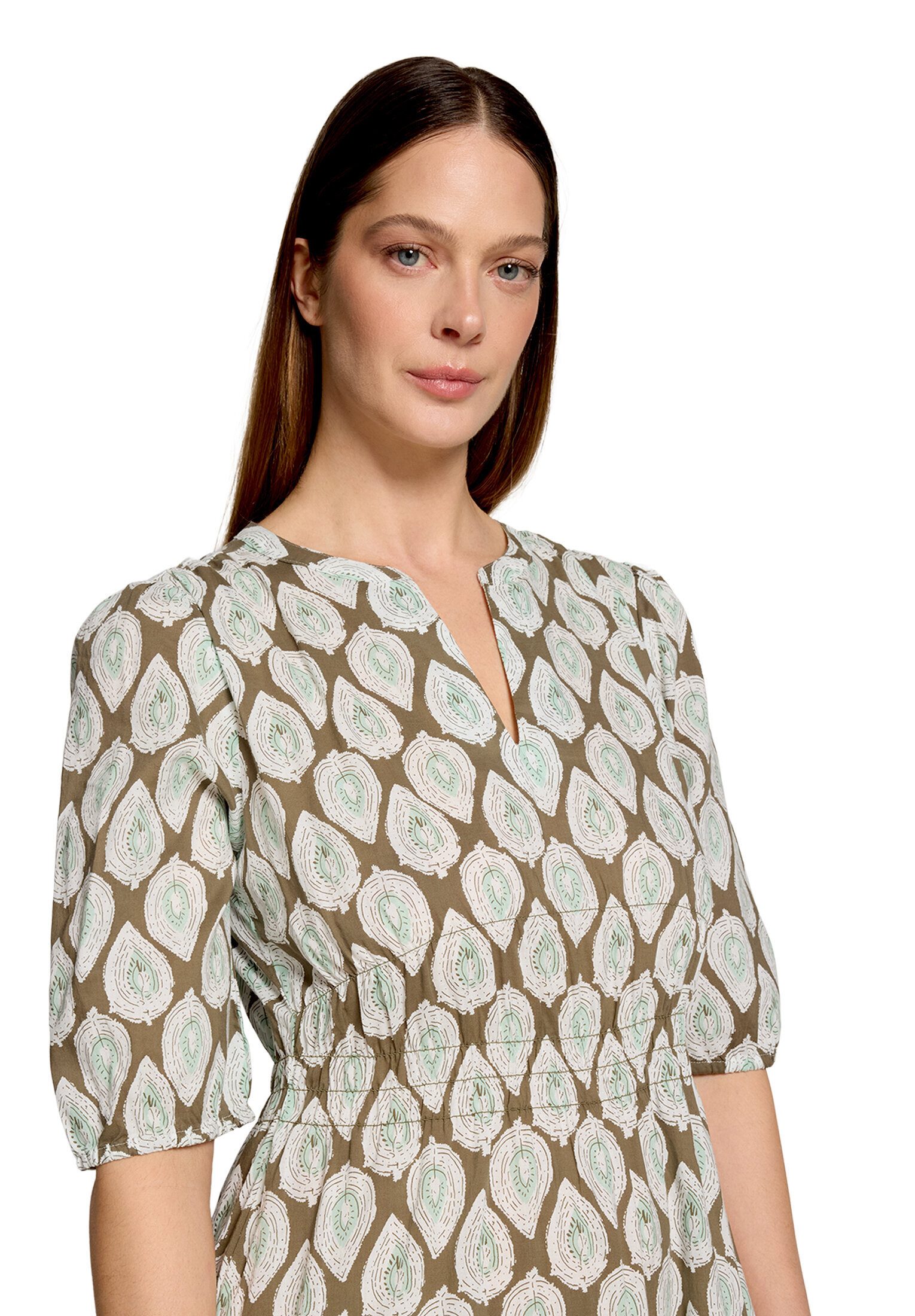 Cartoon Druckkleid Damen tailliert