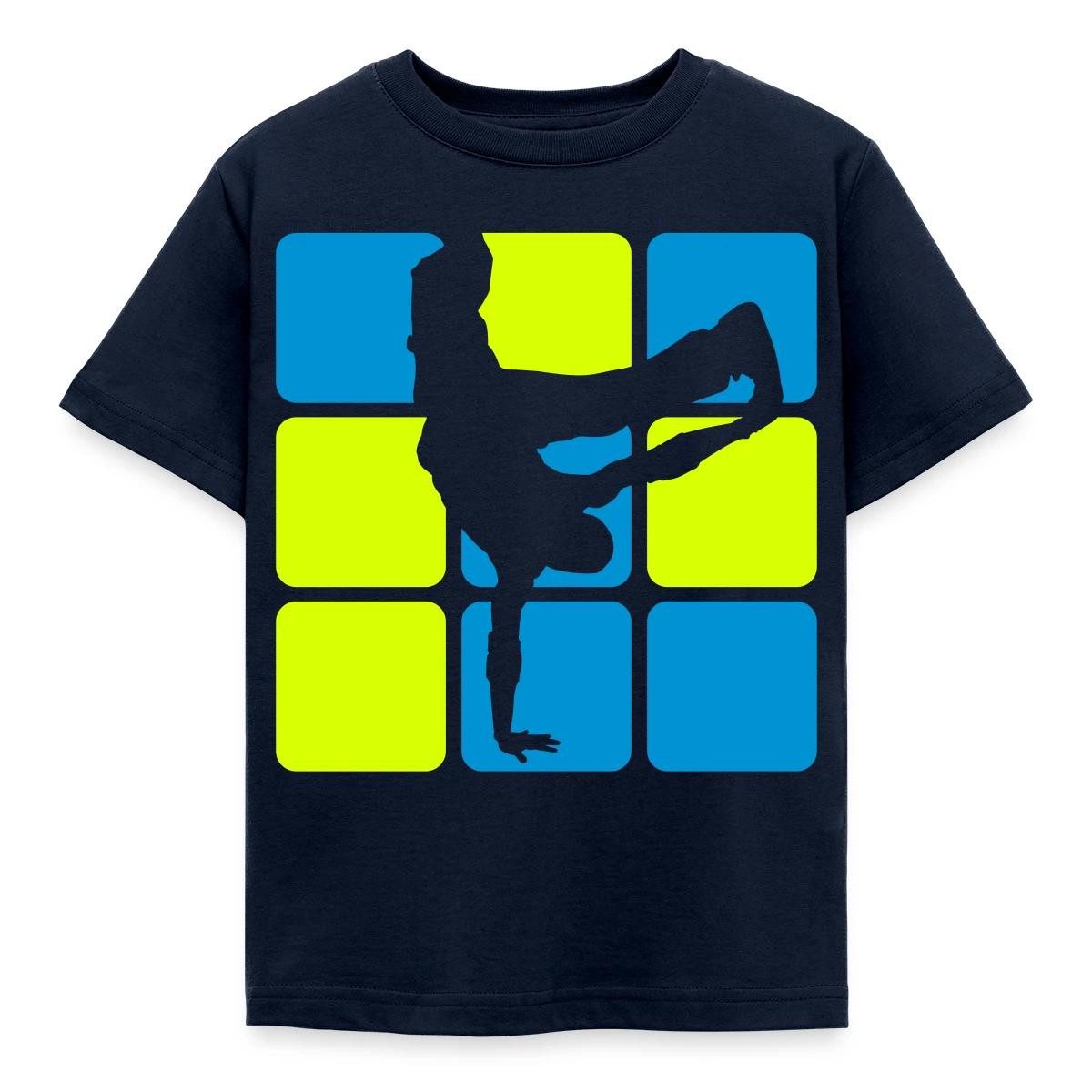 T-Shirt Breakdance Breakdancer Silhouette Kinder T-Shirt