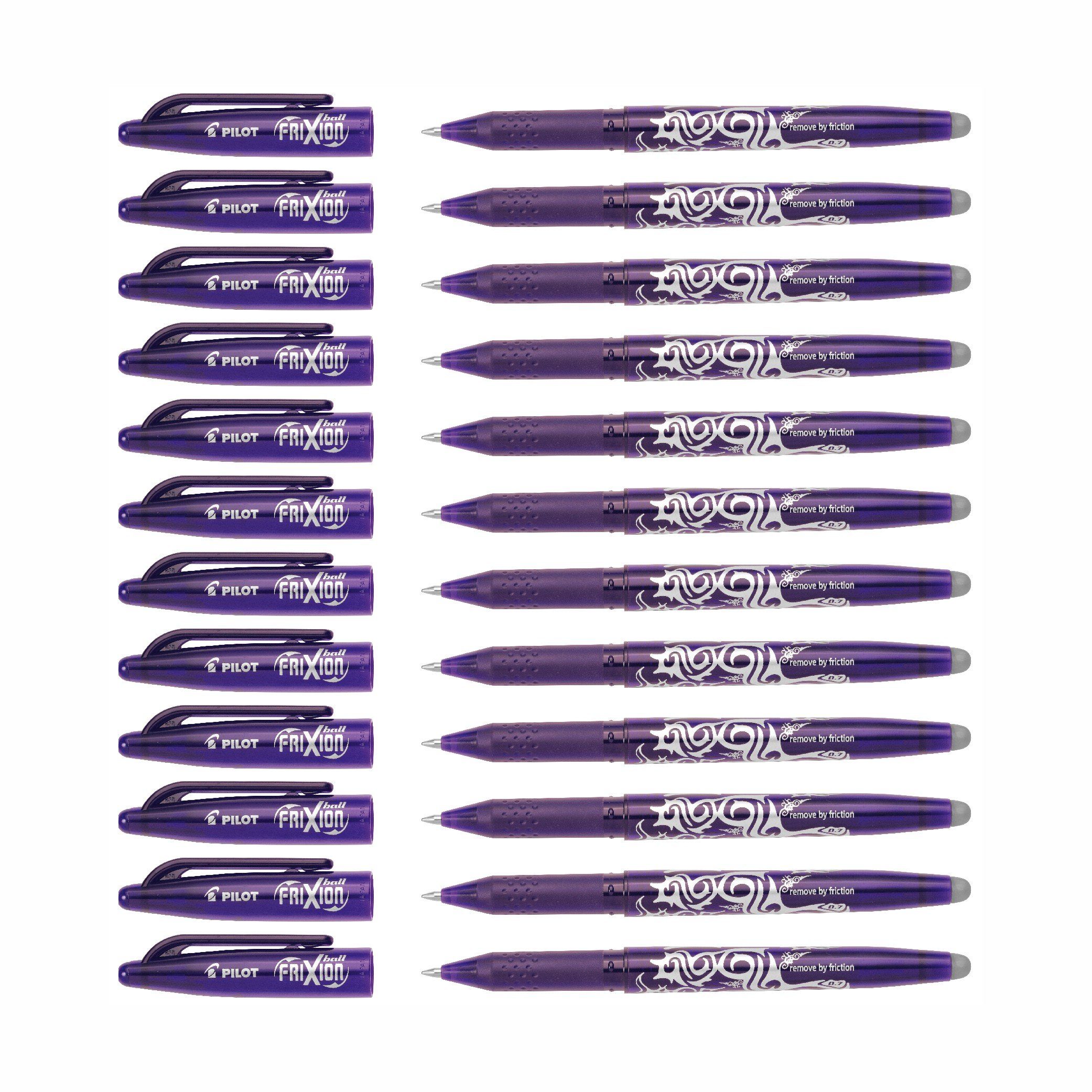Pilot Pen Tintenroller Frixion Ball 0.7 - 12er-Set, (12-tlg)